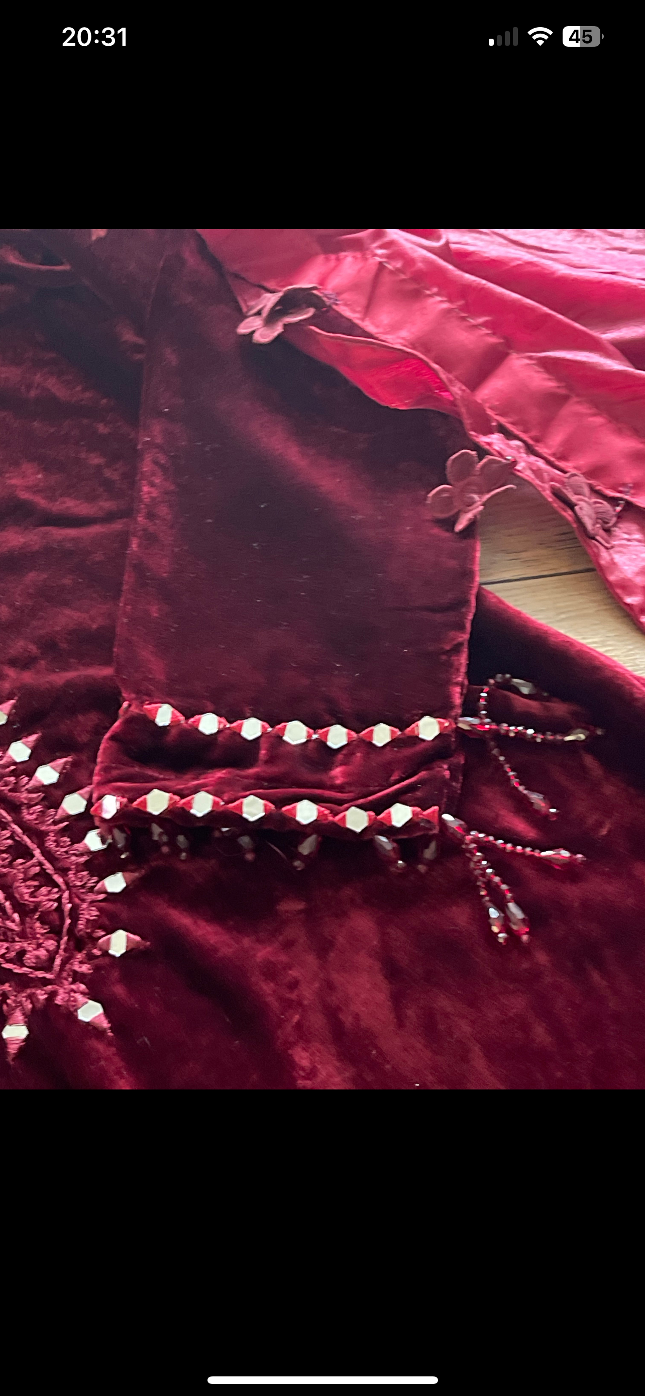 Wine - Sheesha X Velvet Maroon Plachi Daman with silk dupatta winter