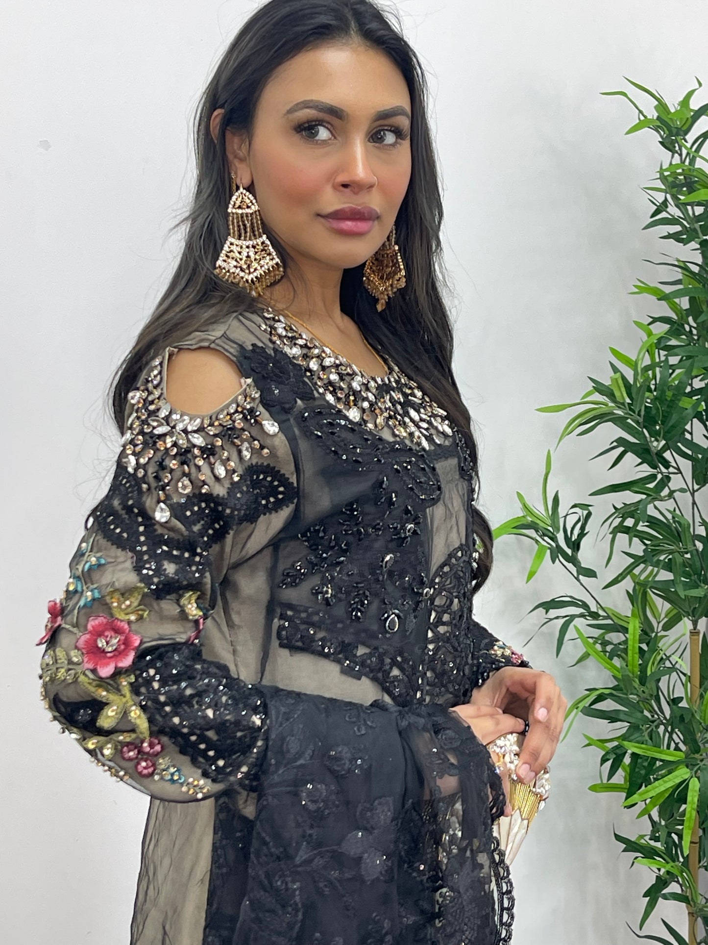 Nagin - Maria B Inspired Embroidered - Black -