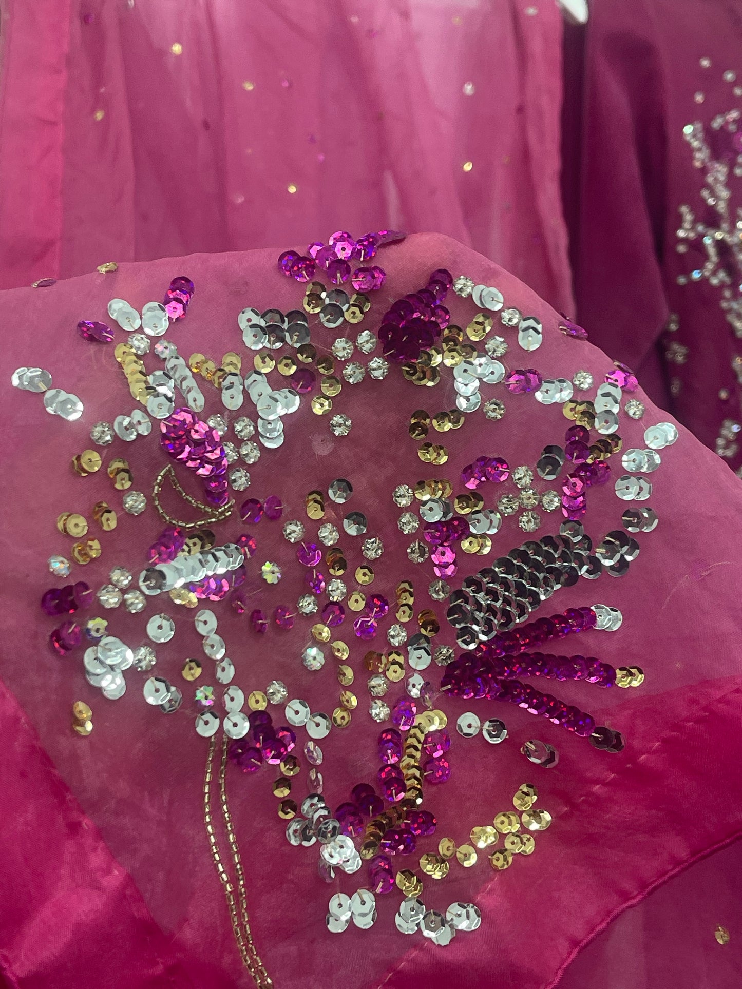 Rang e Gulaab - Hot Pink Velvet - Party Wear