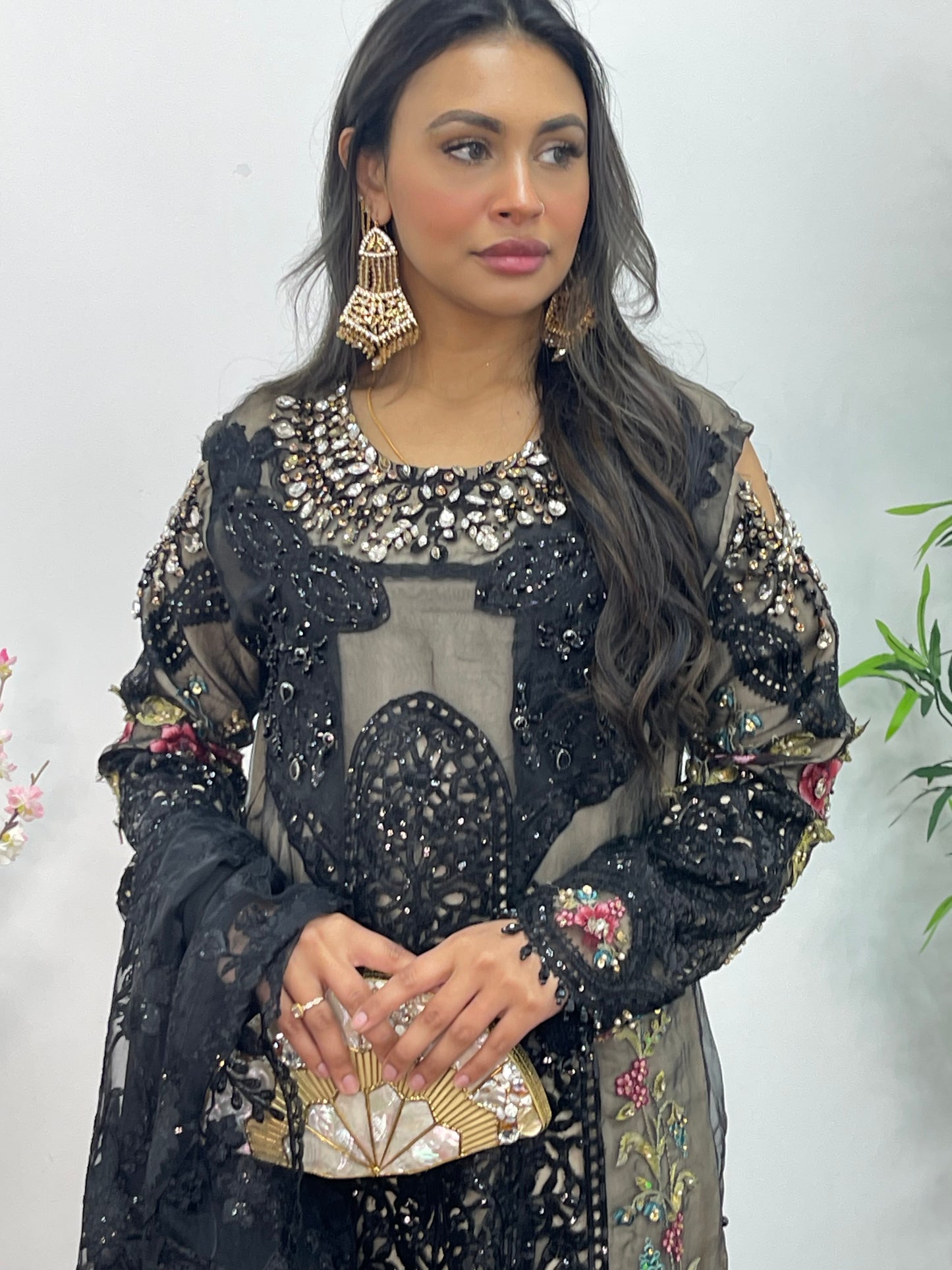 Nagin - Maria B Inspired Embroidered - Black -