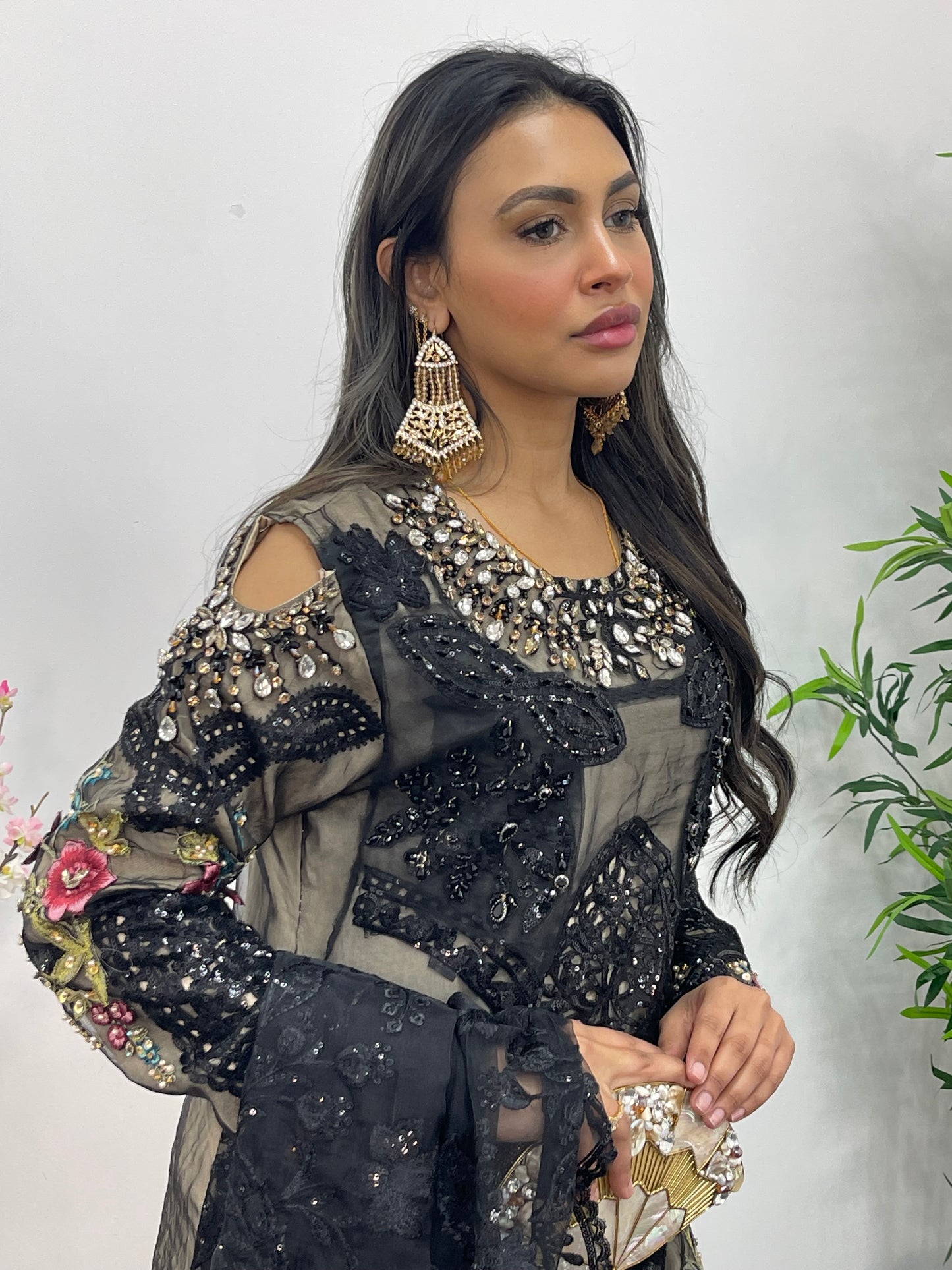 Nagin - Maria B Inspired Embroidered - Black -