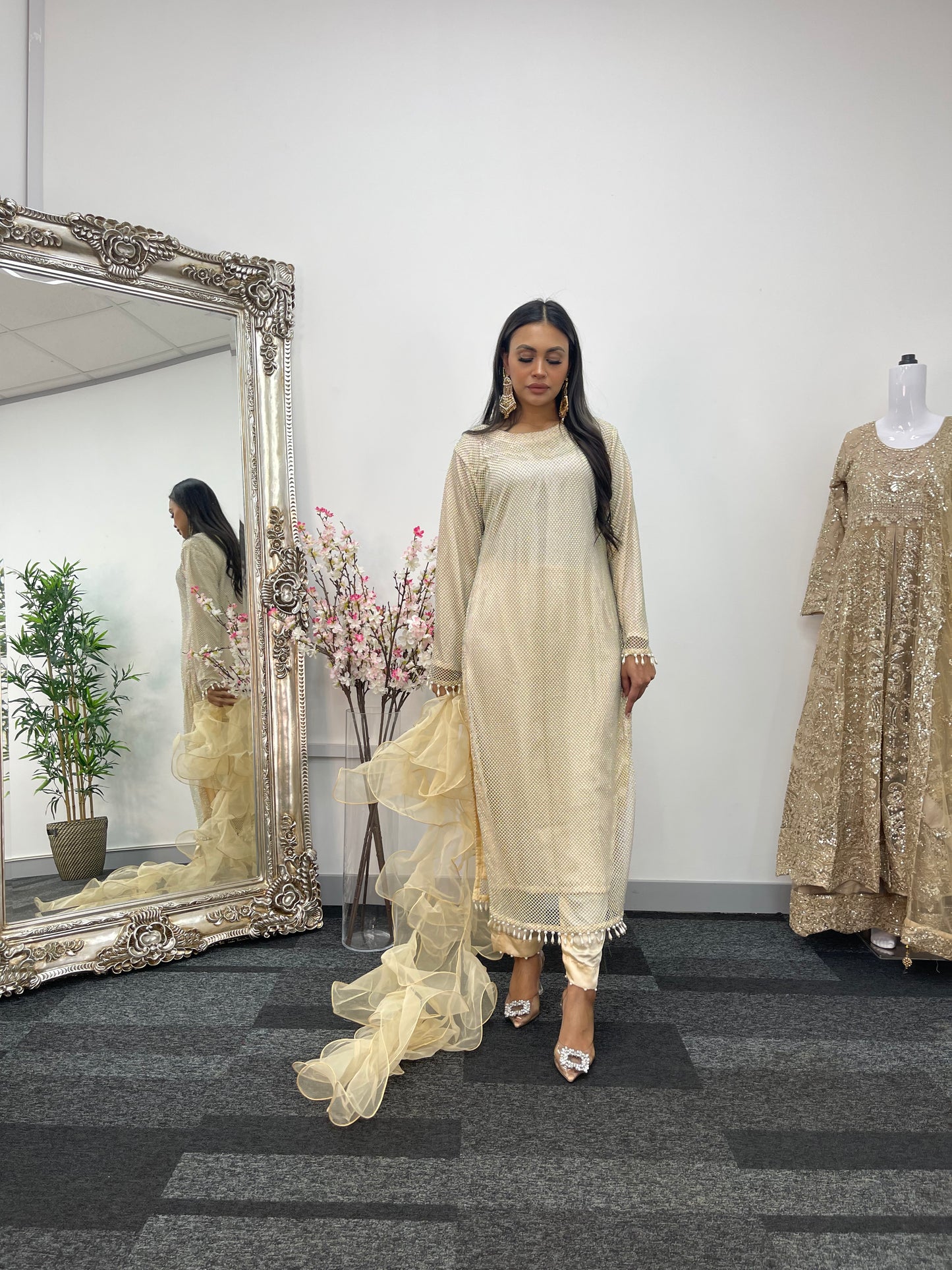 Fish Net - Ivory - Off White -
