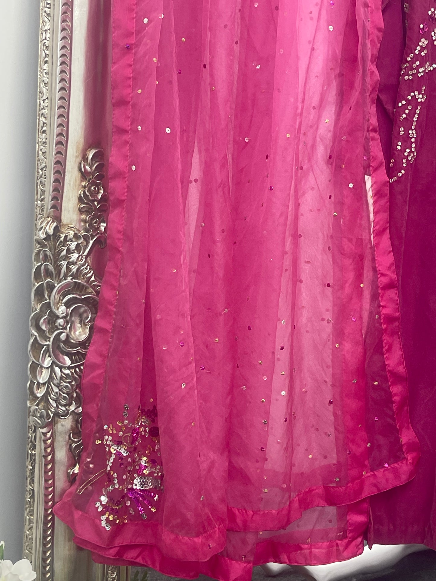 Rang e Gulaab - Hot Pink Velvet - Party Wear