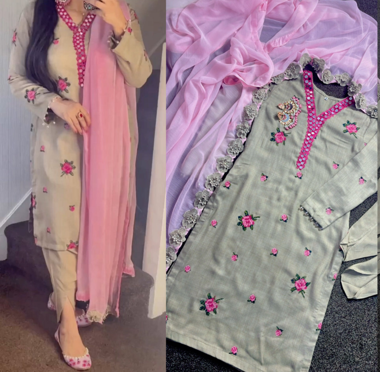 “Gulabi” Sindhi Tanka - Winter Collection -