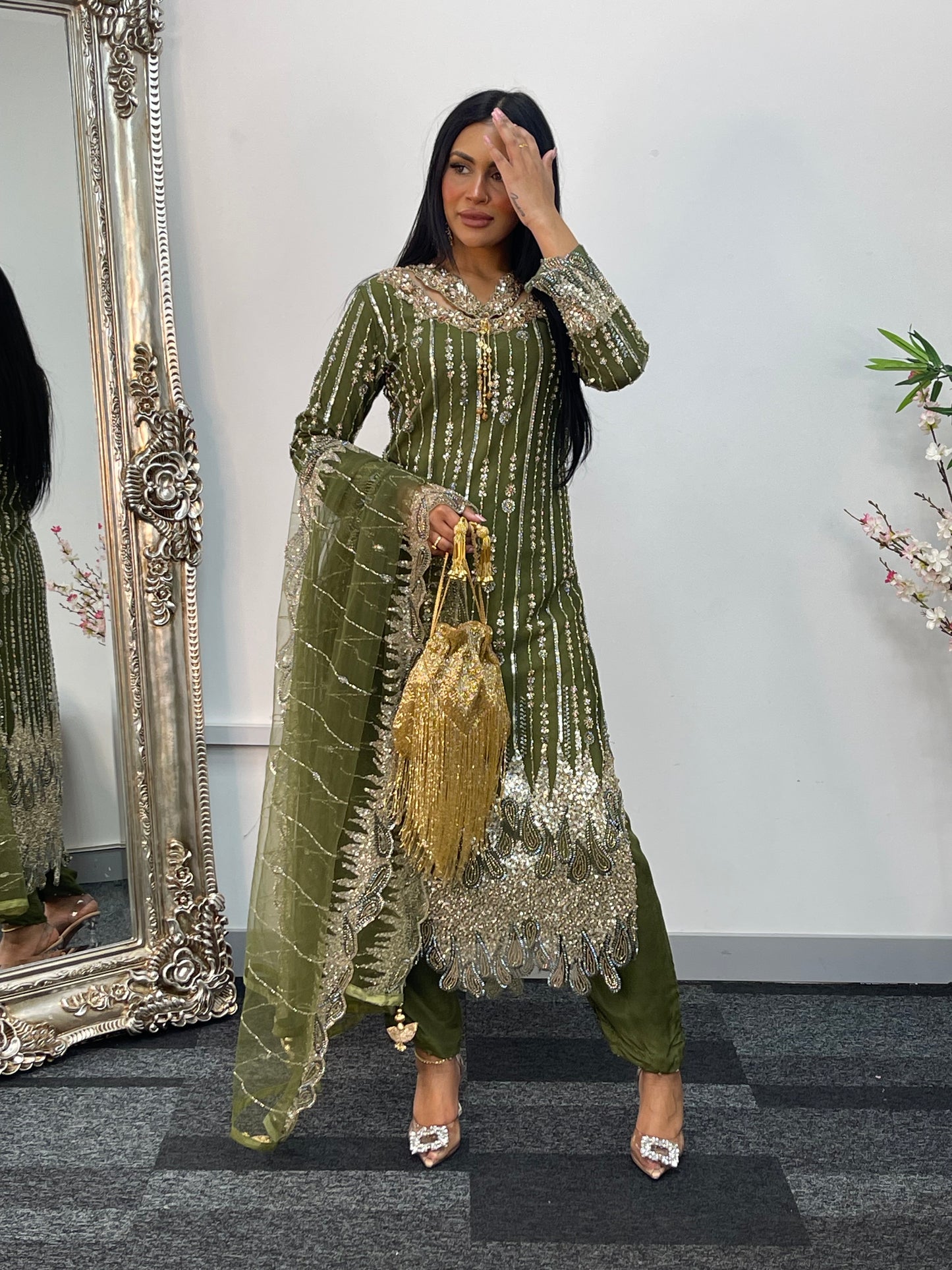 Payal - Cutdana Net - green - B
