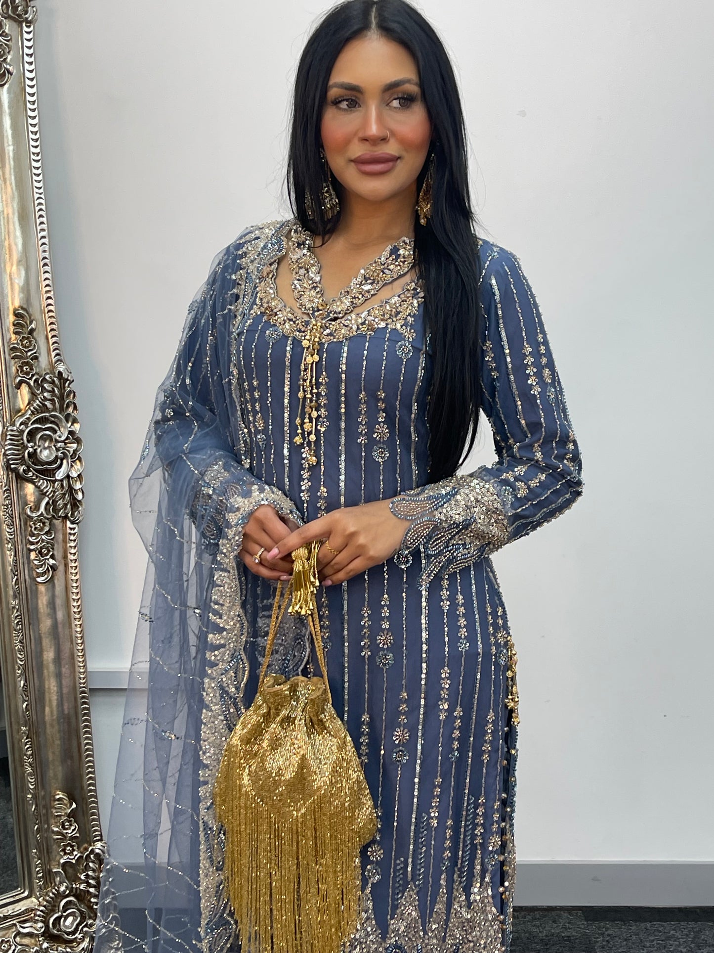Payal - Cutdana Net - Gray - C