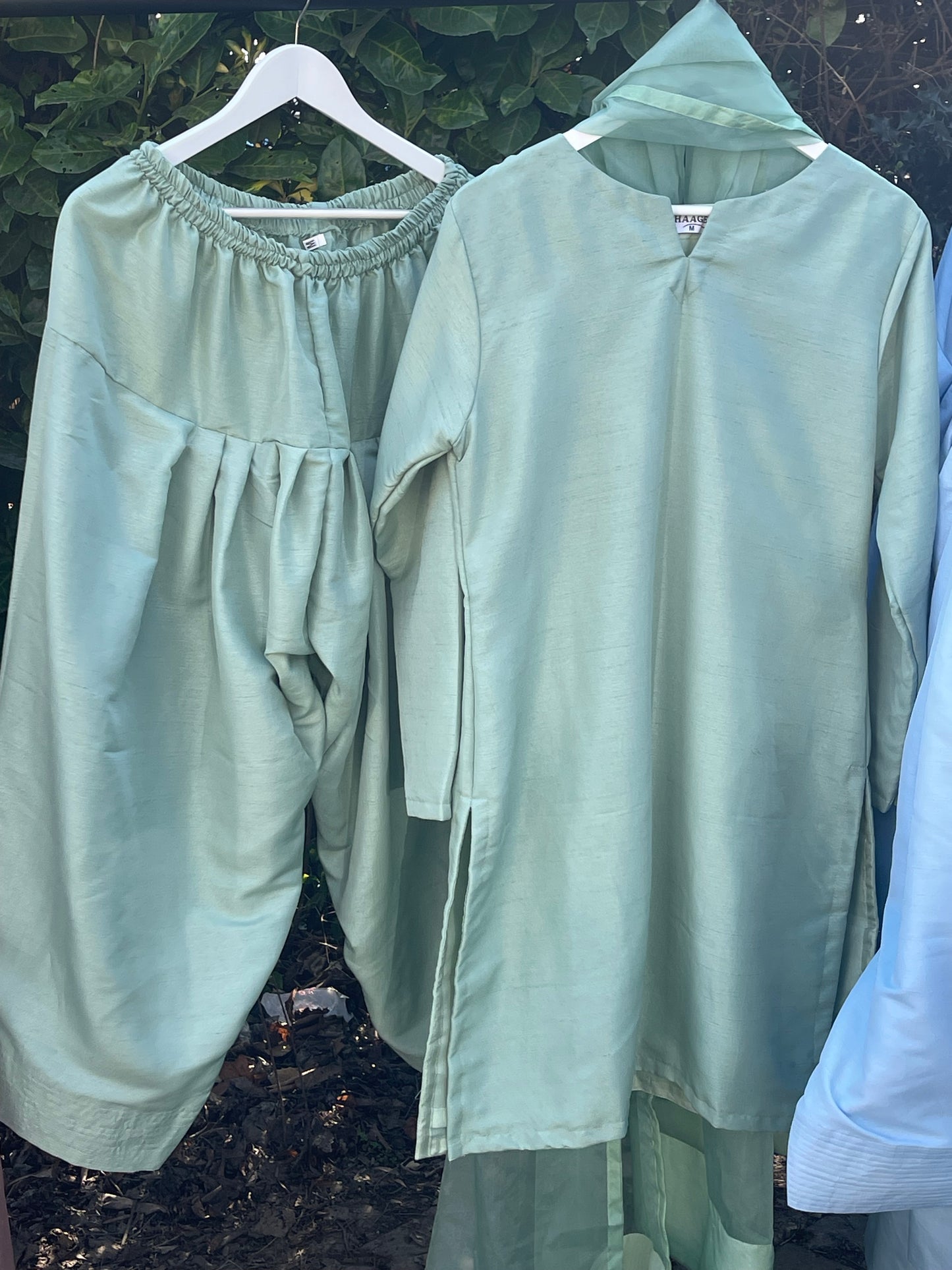 Saba - Farshi Shalwar - green
