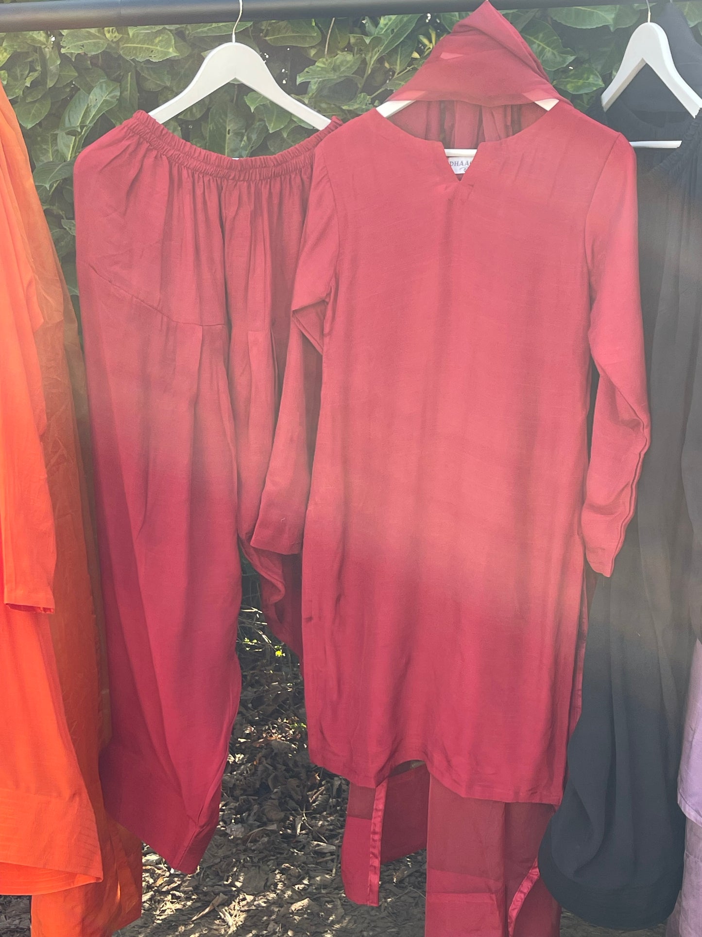 Saba - Farshi Shalwar - Red