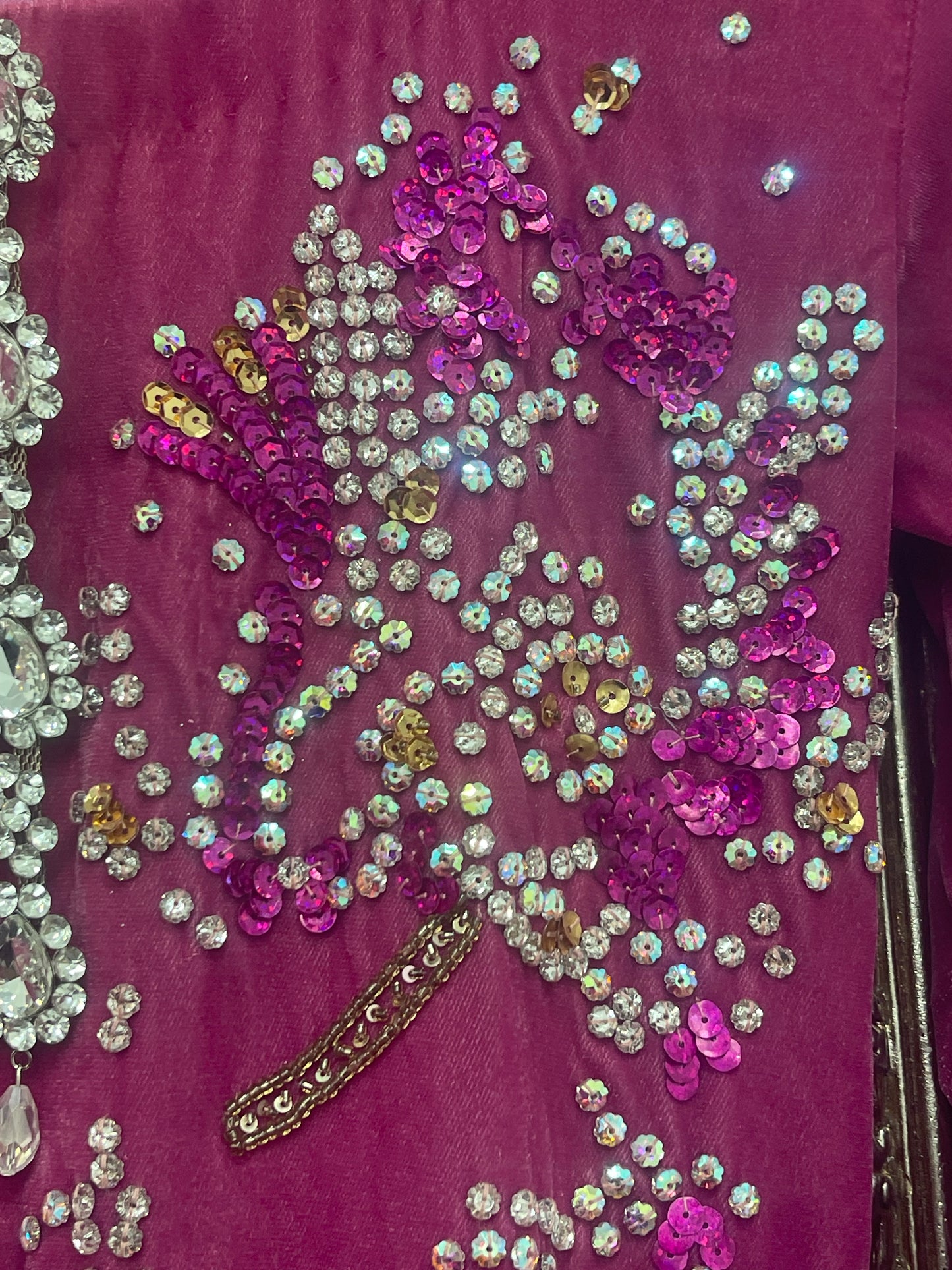 Rang e Gulaab - Hot Pink Velvet - Party Wear