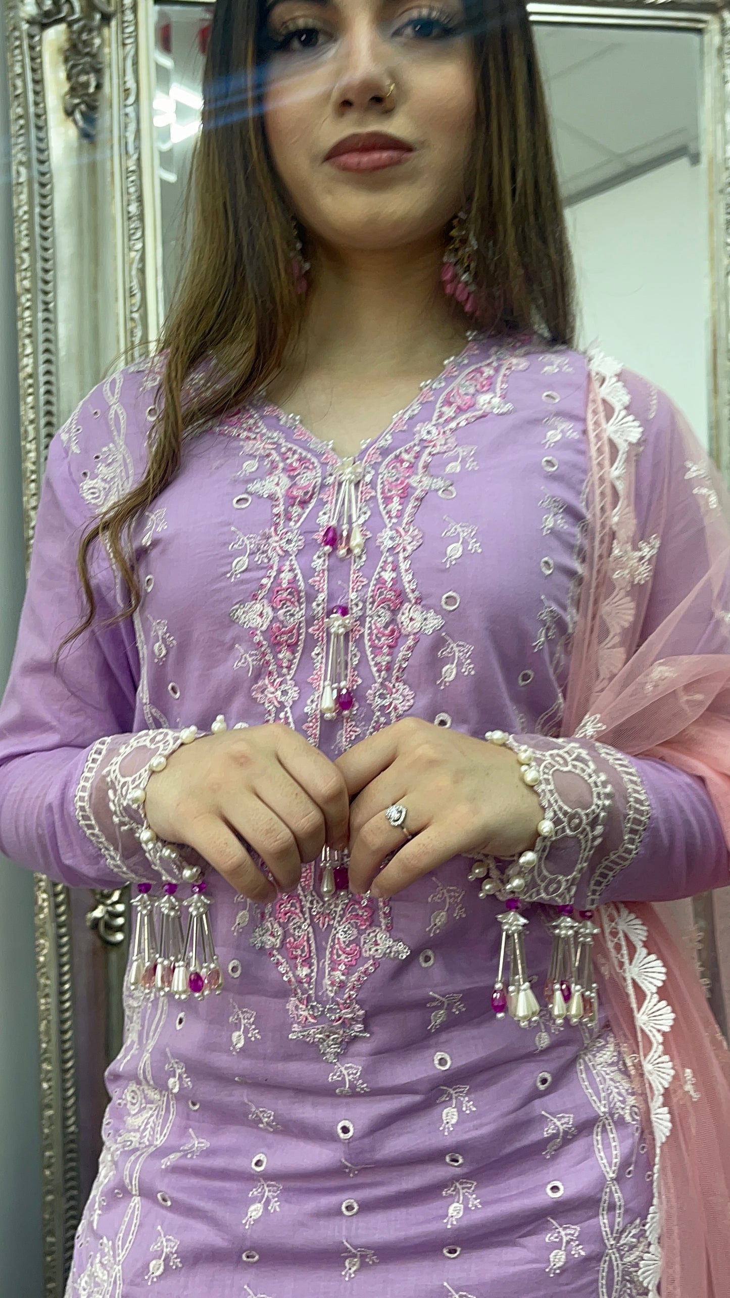 Asifa Nabeel inspired - Lawn - Lilac Pink -