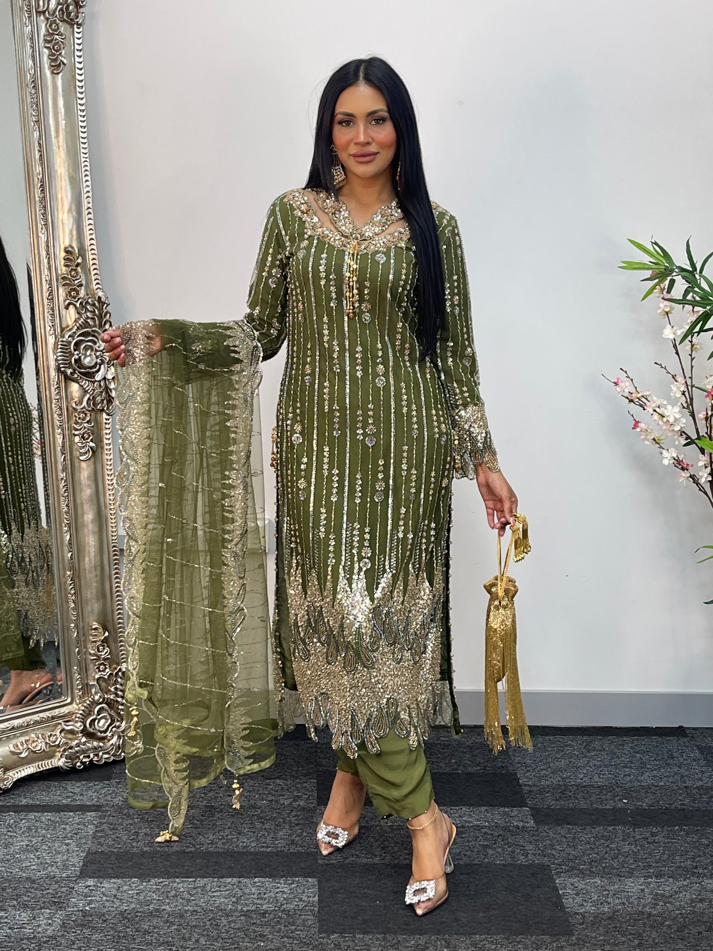 Payal - Cutdana Net - green - B