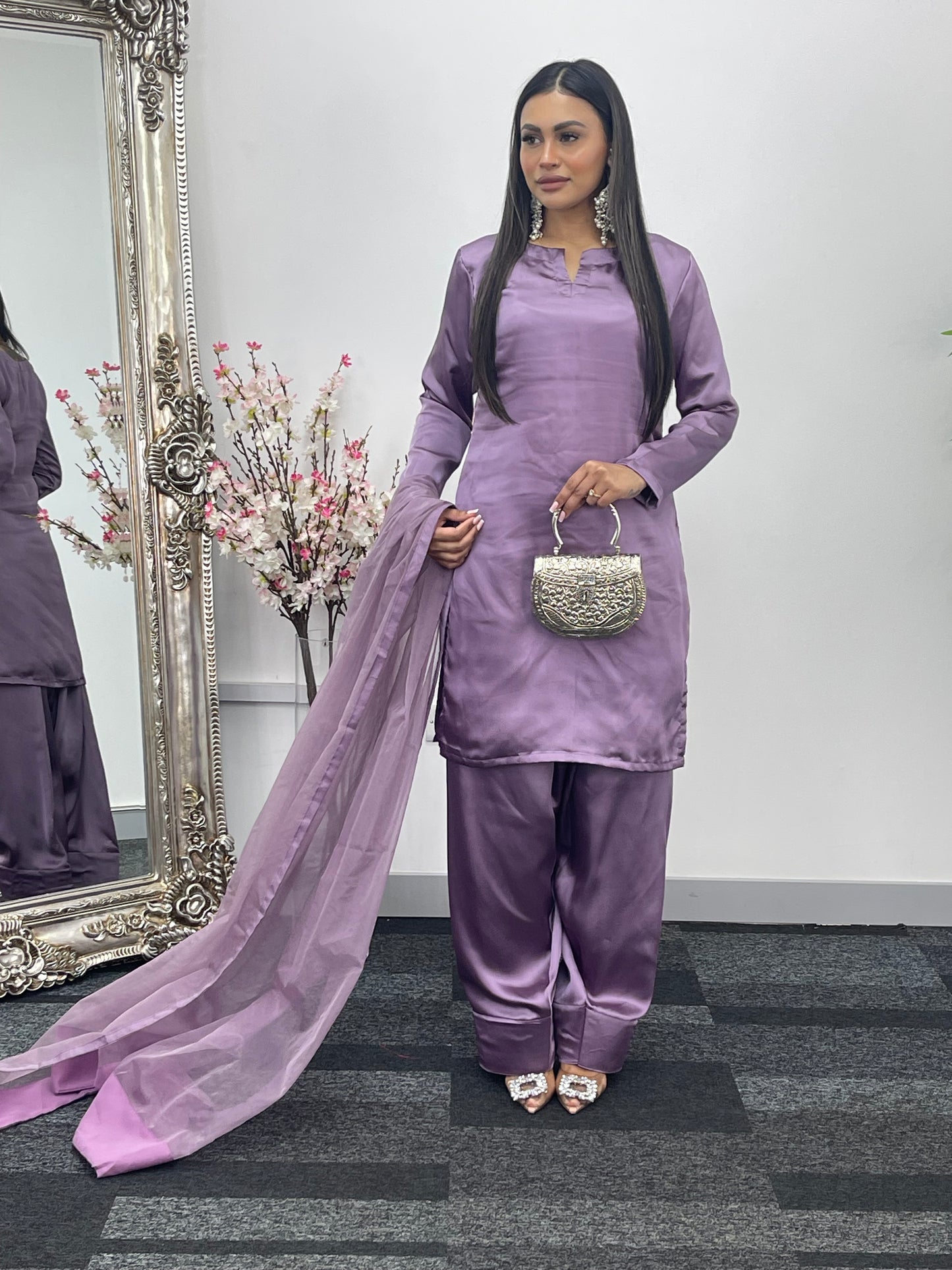 Saba - Farshi Shalwar - Blue