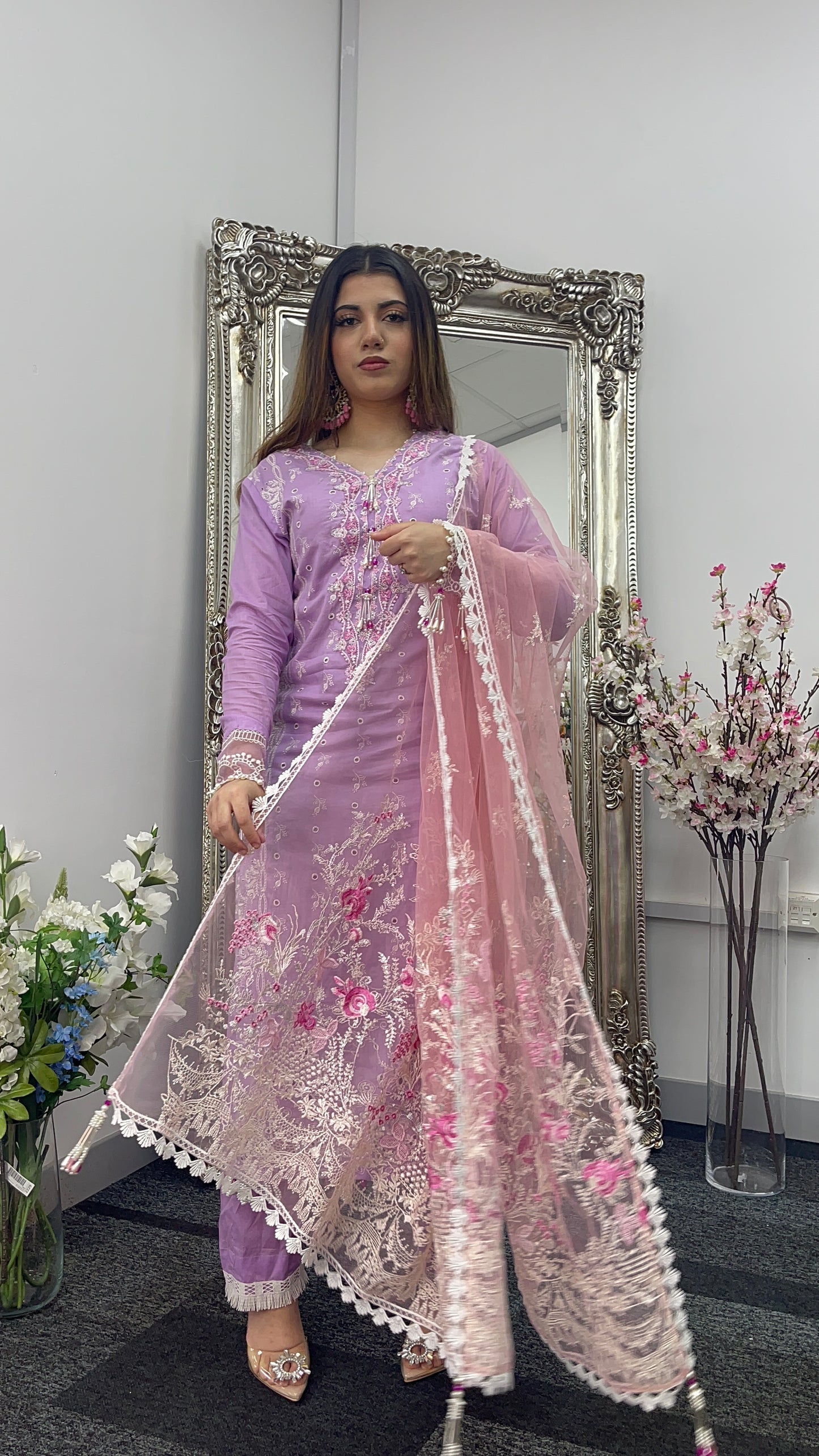 Asifa Nabeel inspired - Lawn - Lilac Pink -