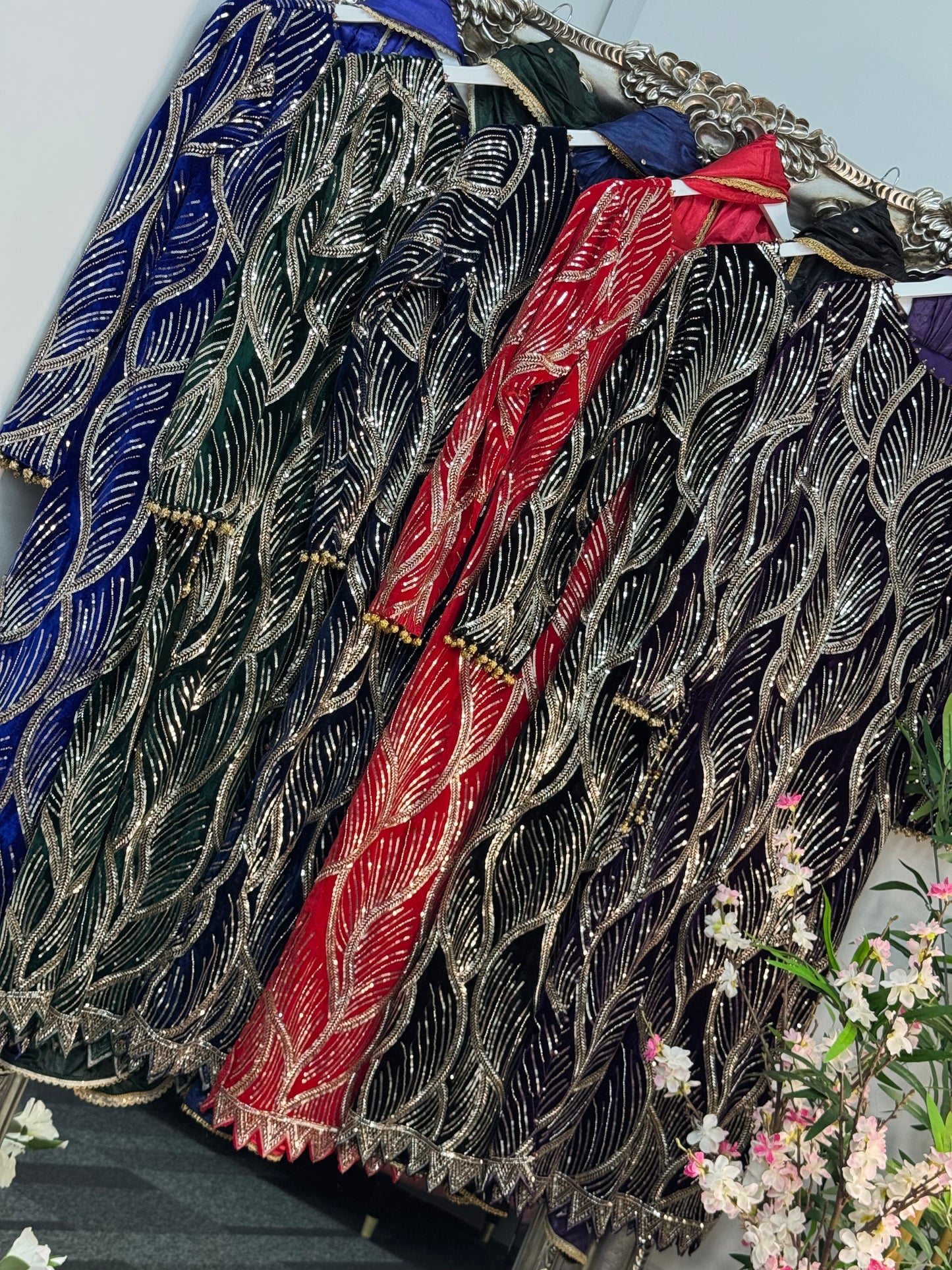 Snake - Cutdana Velvet - Black