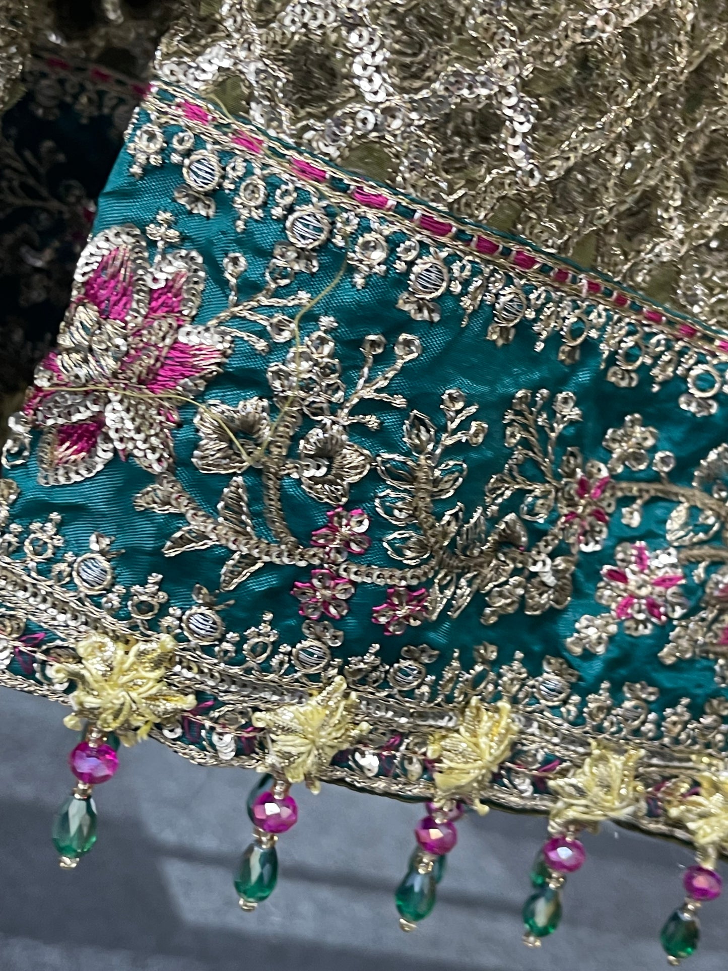 Mehndi - Maria B Inspired Maxi Lehnga