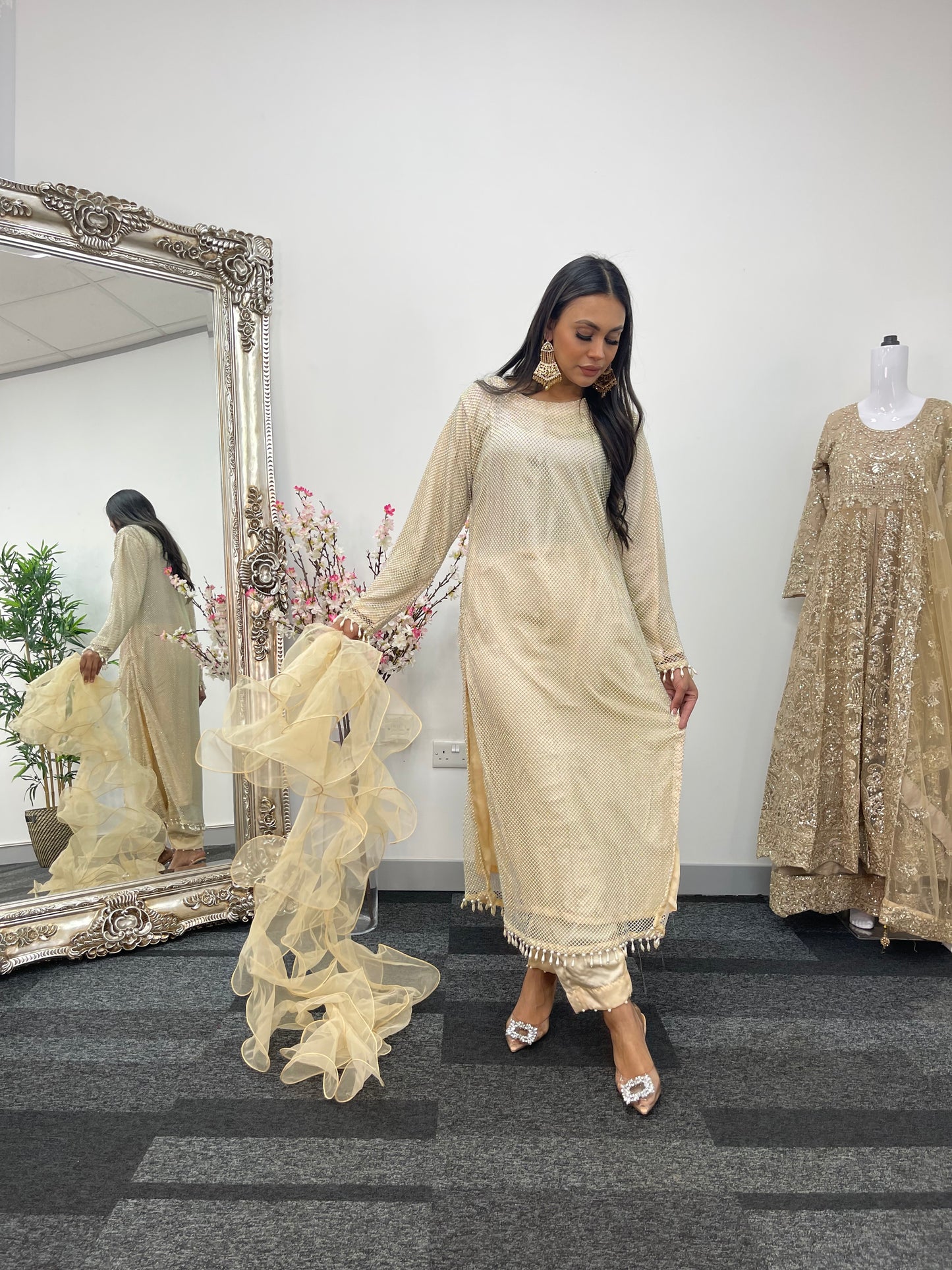 Fish Net - Ivory - Off White -