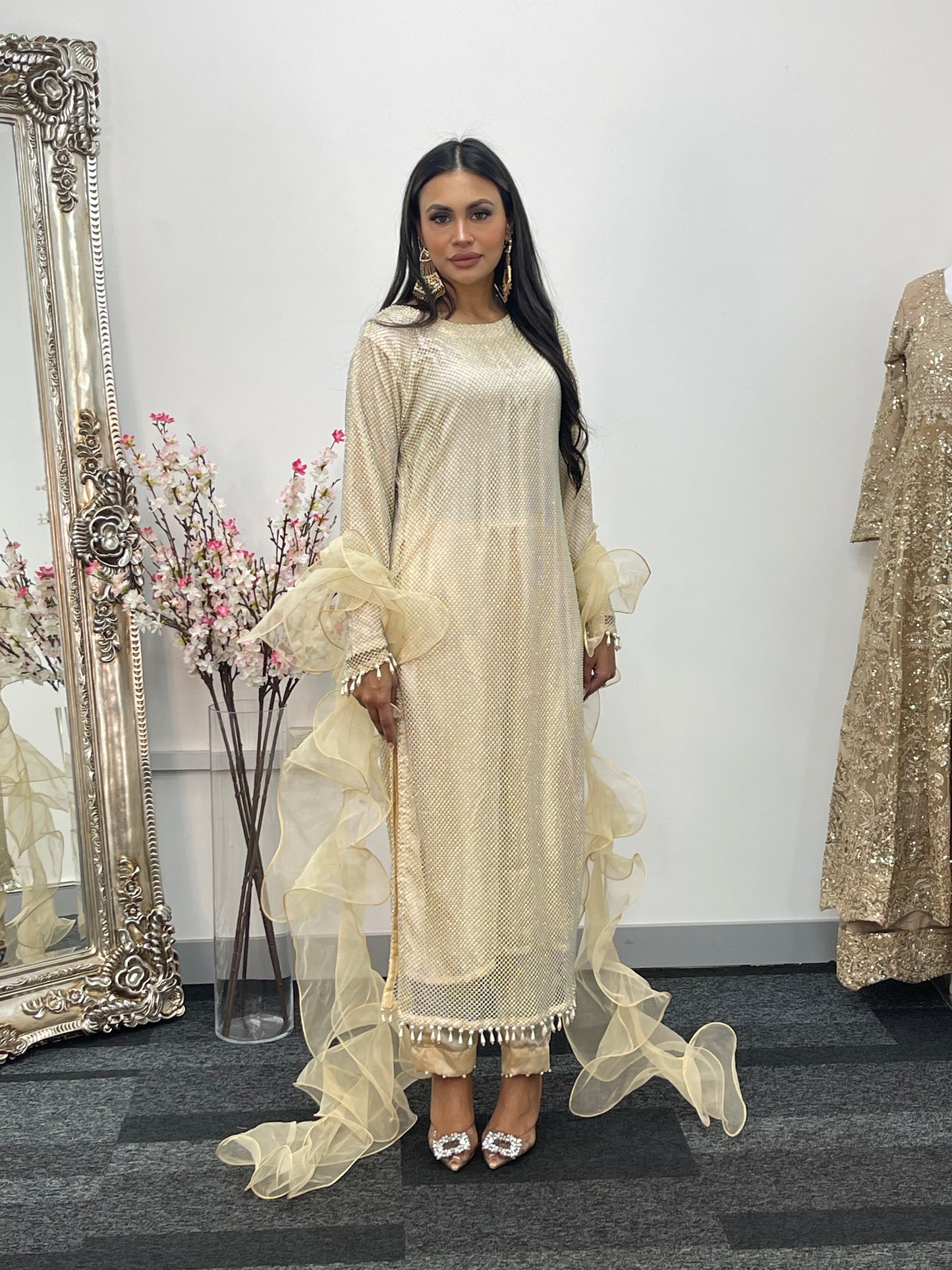 Fish Net - Ivory - Off White -
