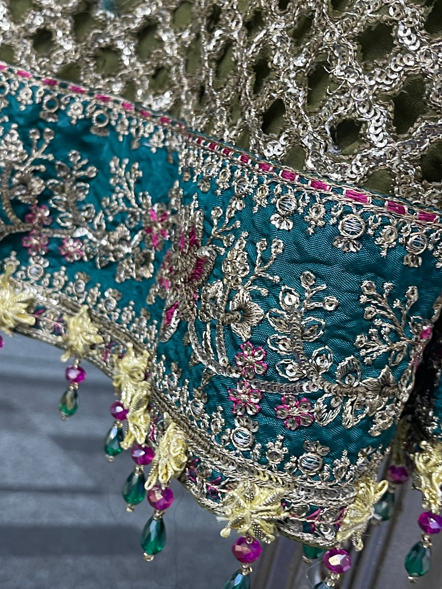 Mehndi - Maria B Inspired Maxi Lehnga