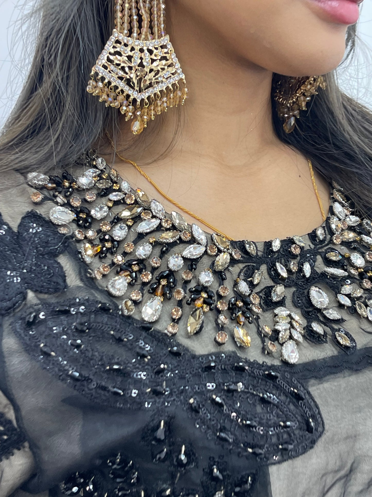 Nagin - Maria B Inspired Embroidered - Black -