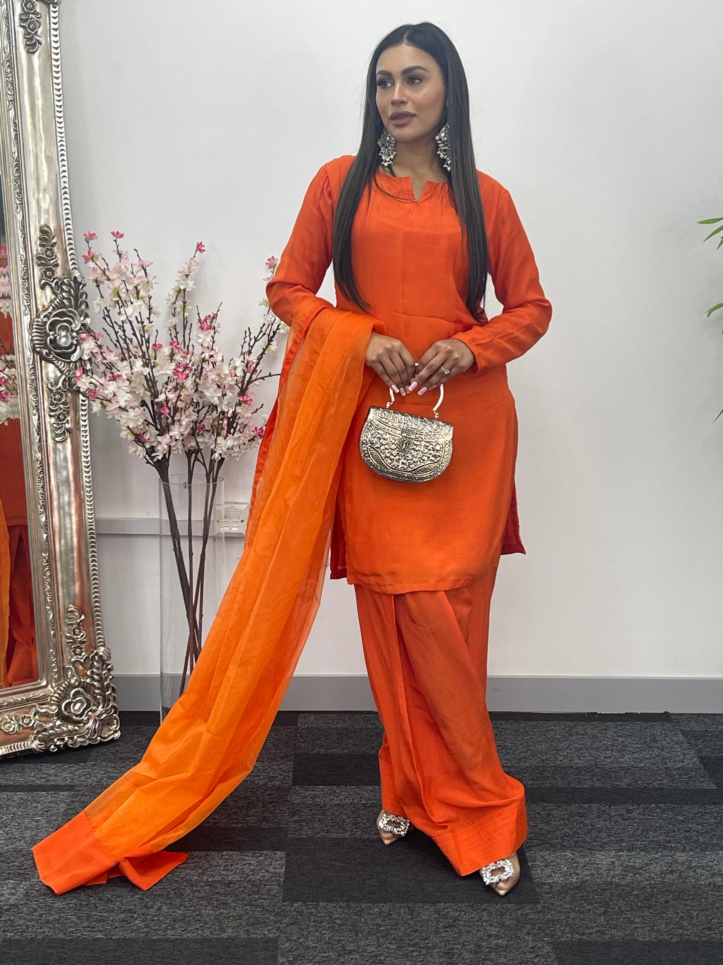 Saba - Farshi Shalwar - Orange