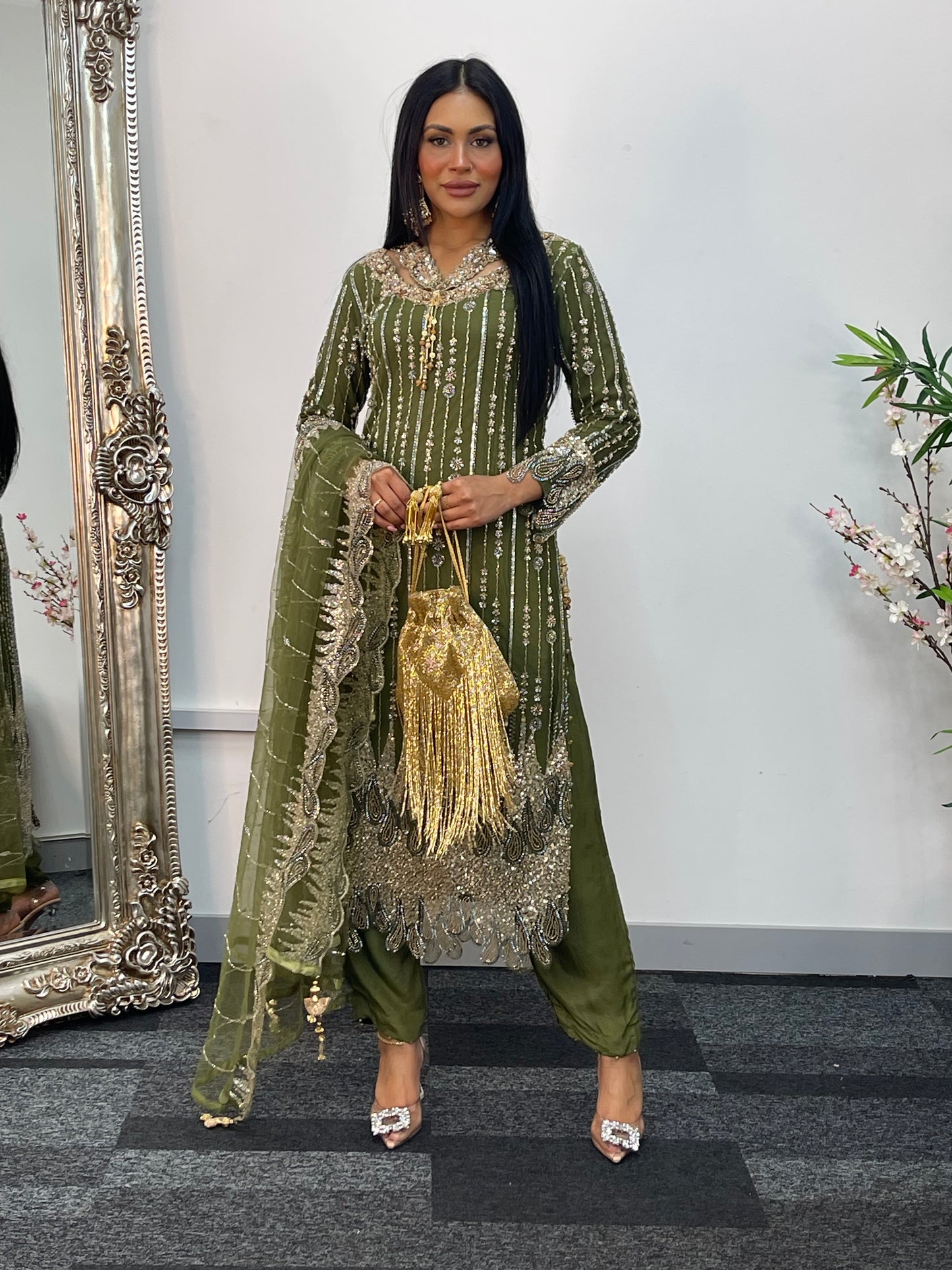 Payal - Cutdana Net - green - B