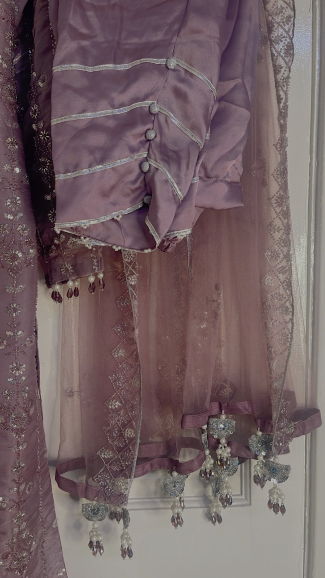 Ronaq - Korean Silk Cut Dana - Party Wear - Pink