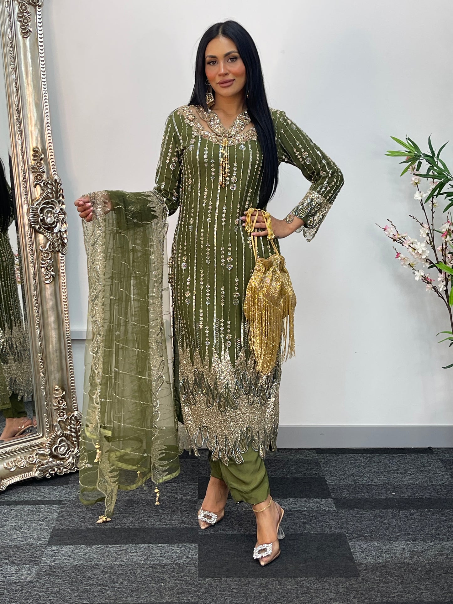 Payal - Cutdana Net - green - B