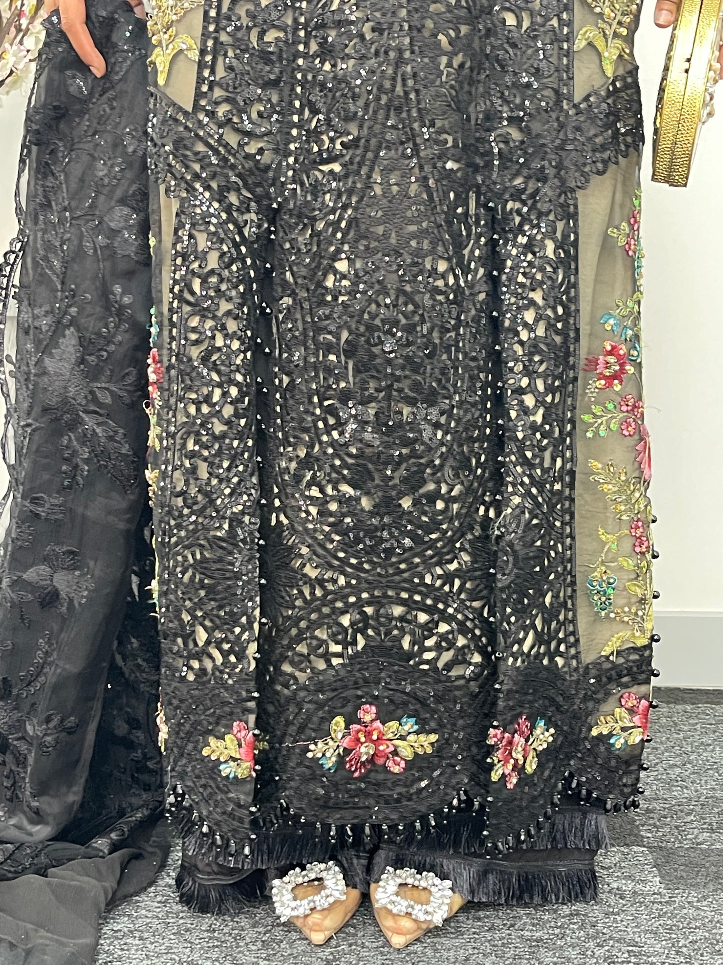 Nagin - Maria B Inspired Embroidered - Black -