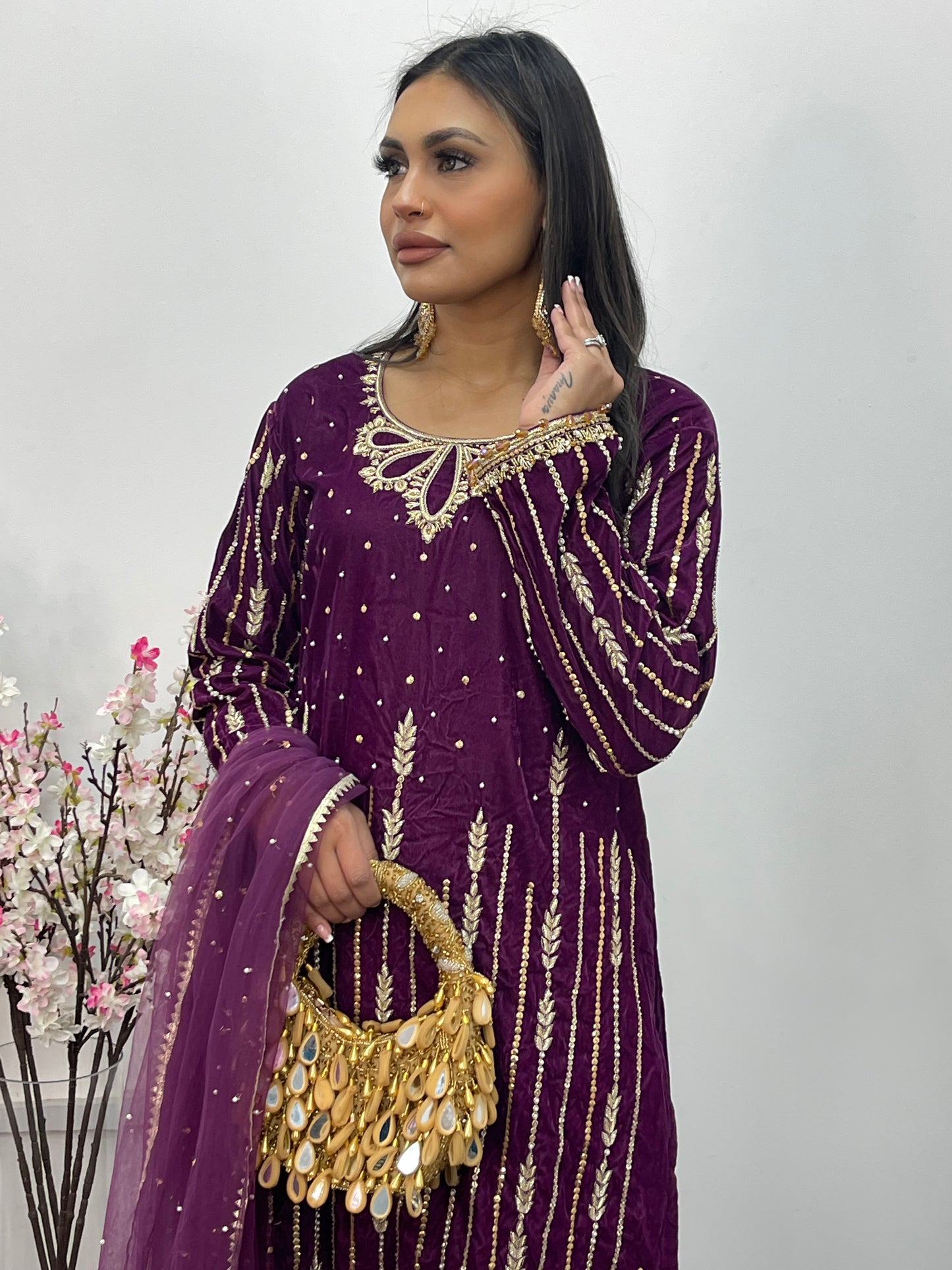 Fruity Plum - Velvet Pret - with crushed sharara