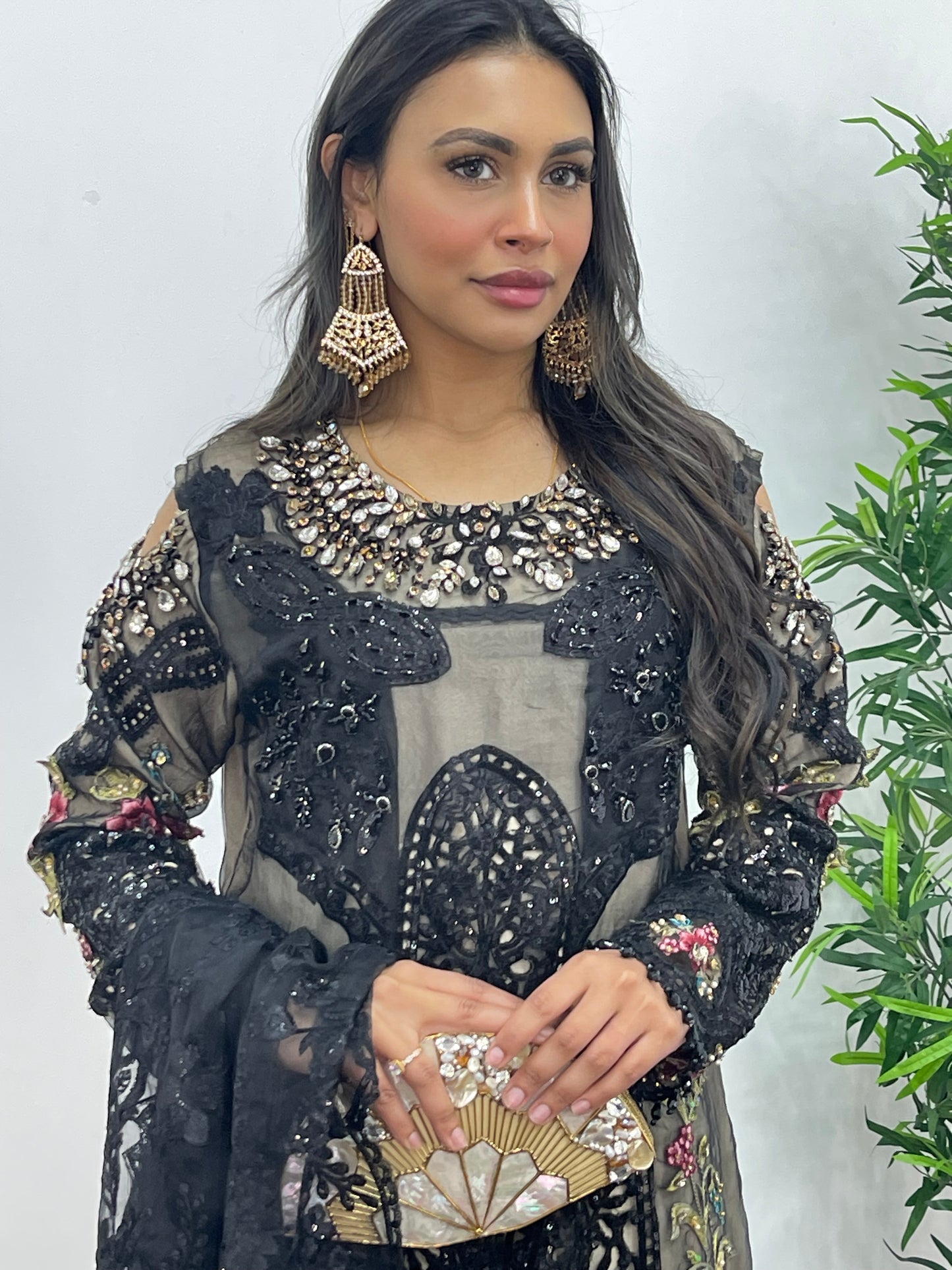 Nagin - Maria B Inspired Embroidered - Black -