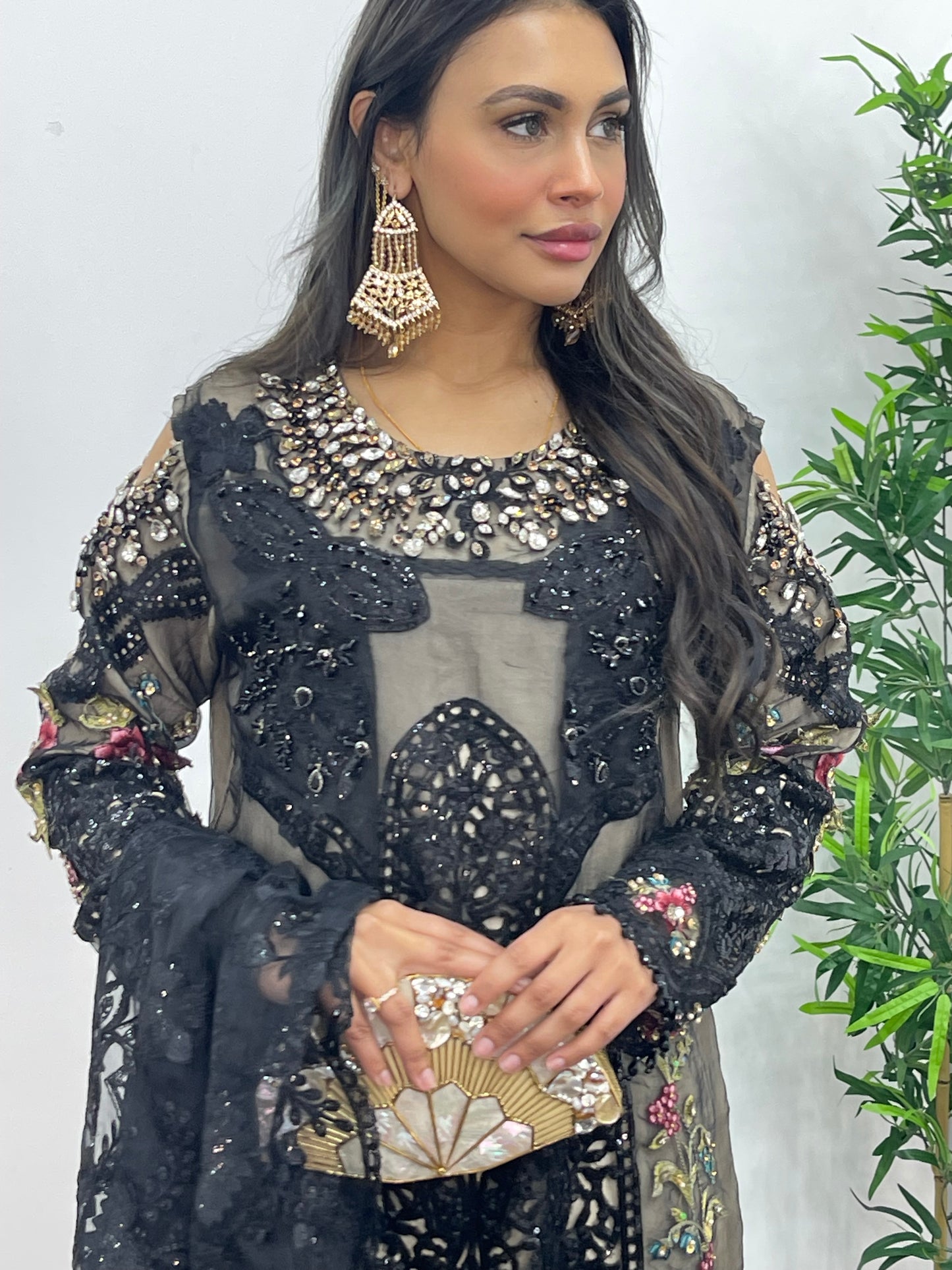 Nagin - Maria B Inspired Embroidered - Black -