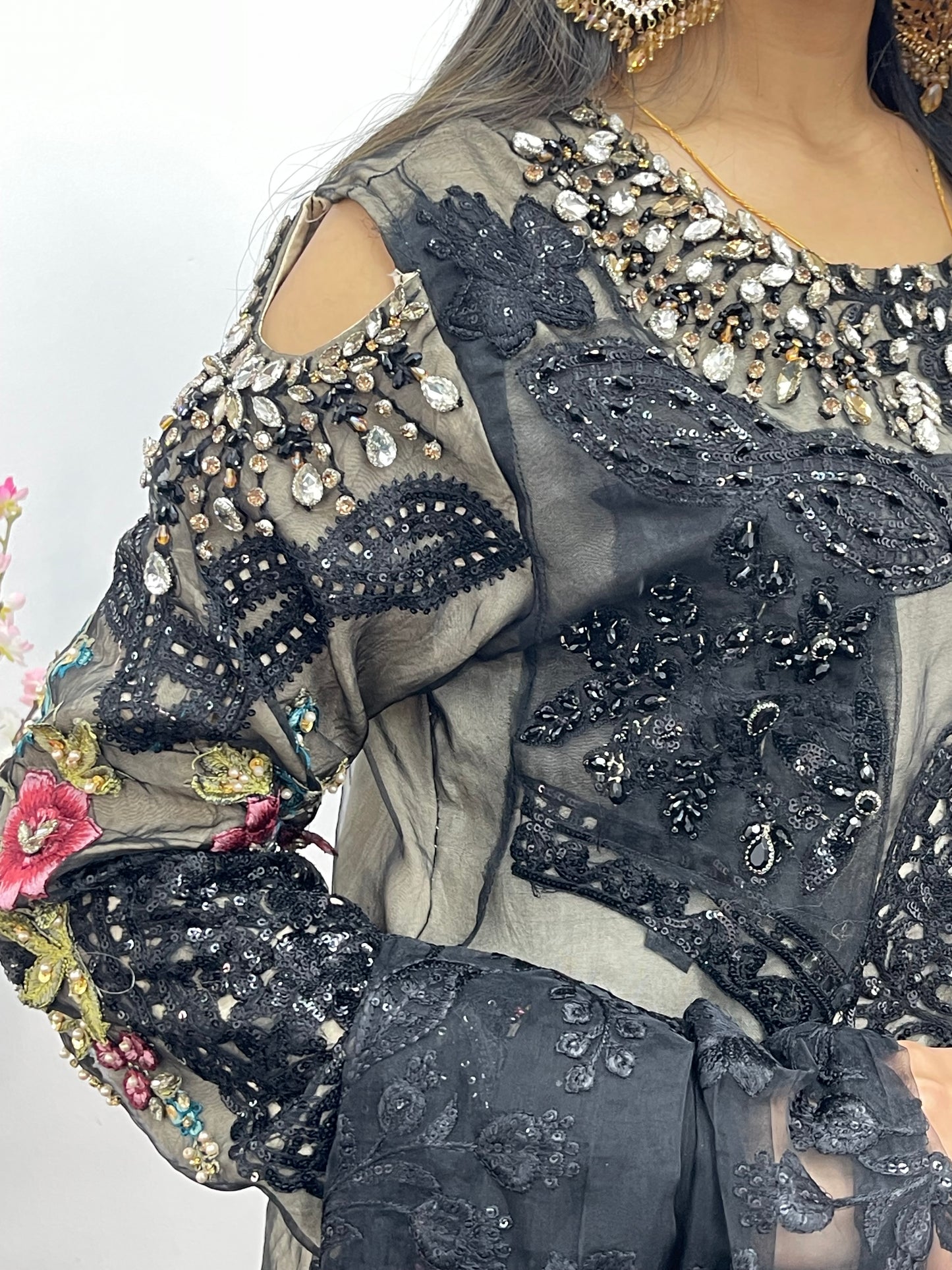Nagin - Maria B Inspired Embroidered - Black -