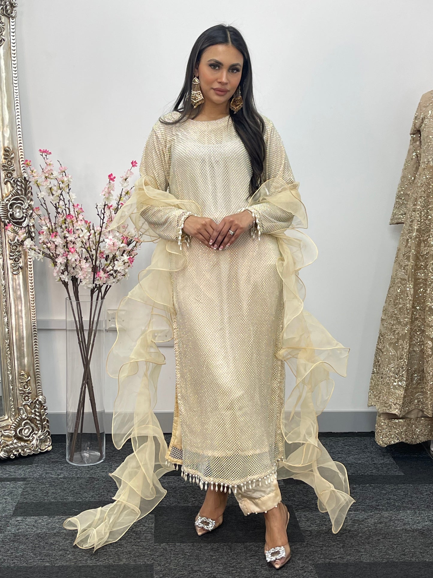Fish Net - Ivory - Off White -