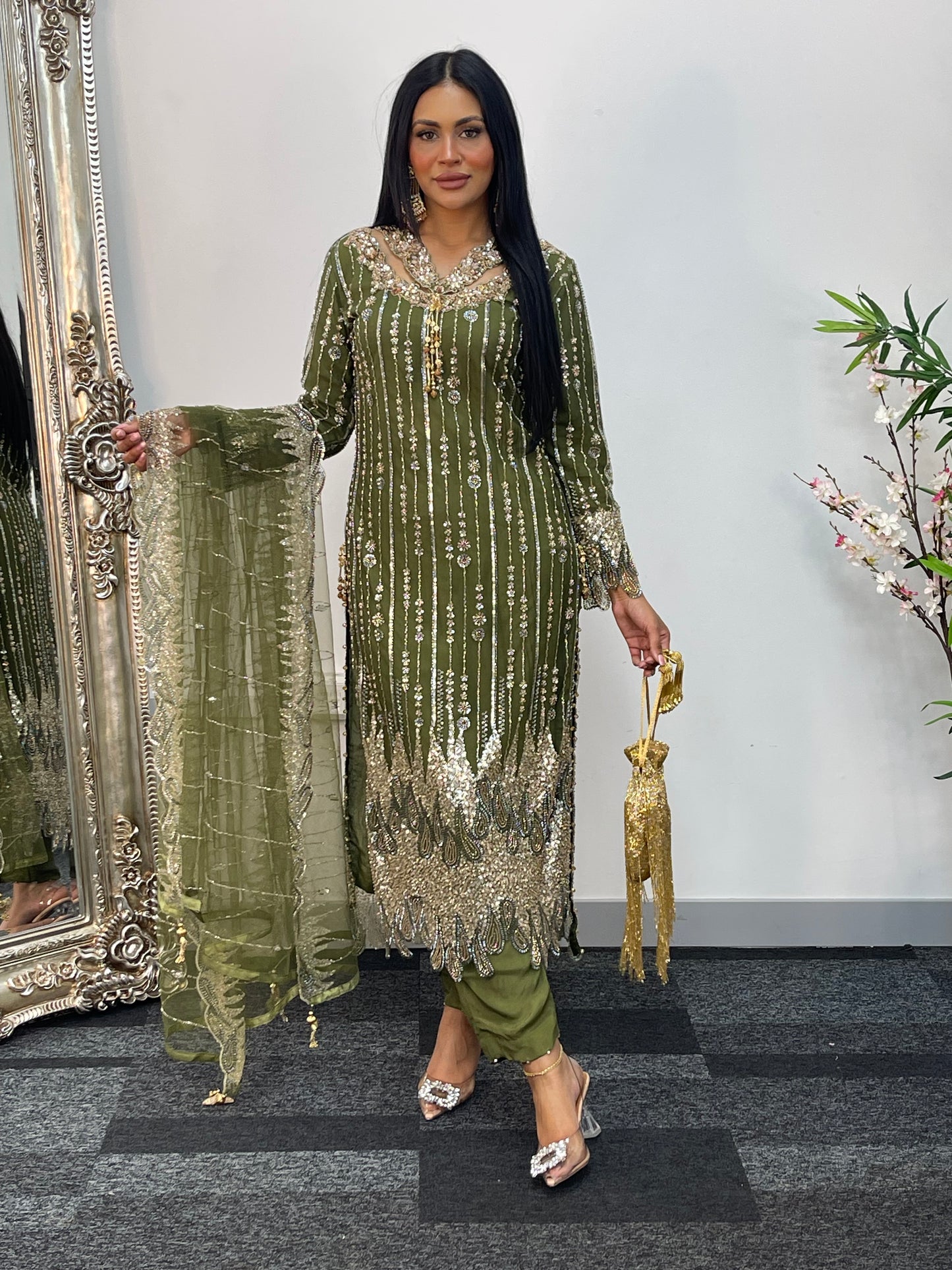Payal - Cutdana Net - green - B