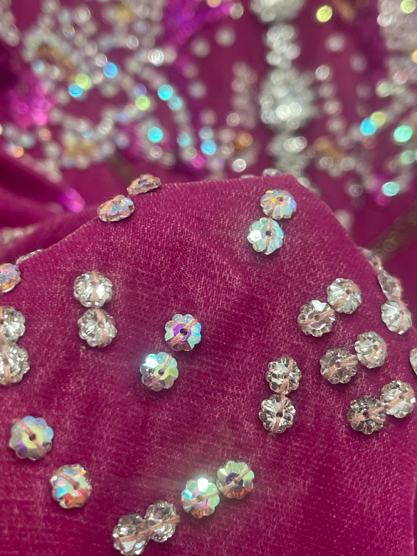 Rang e Gulaab - Hot Pink Velvet - Party Wear
