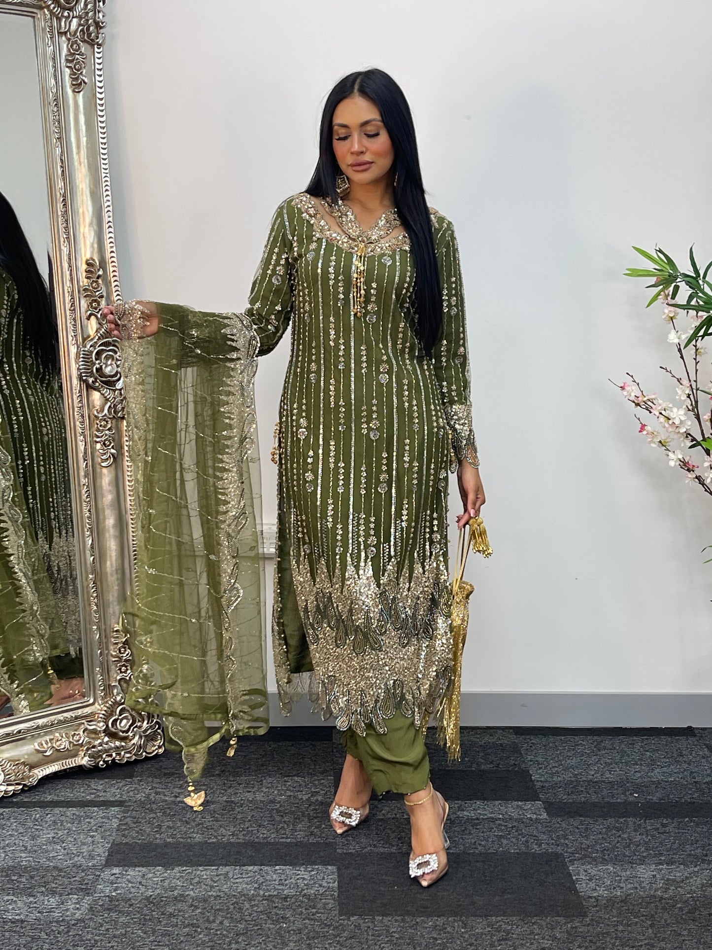 Payal - Cutdana Net - green - B