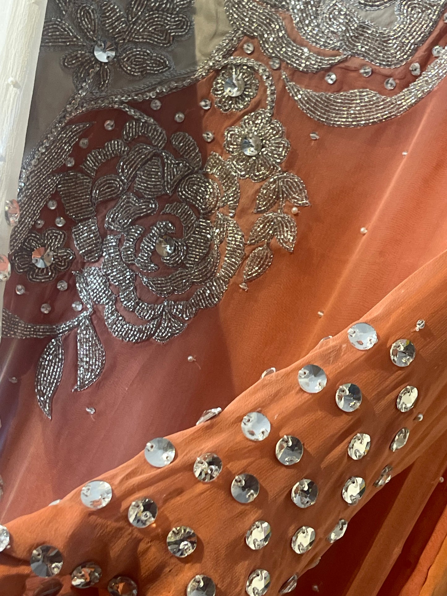 “Nageena” - Party Wear - Peach - Ivory - Nagina
