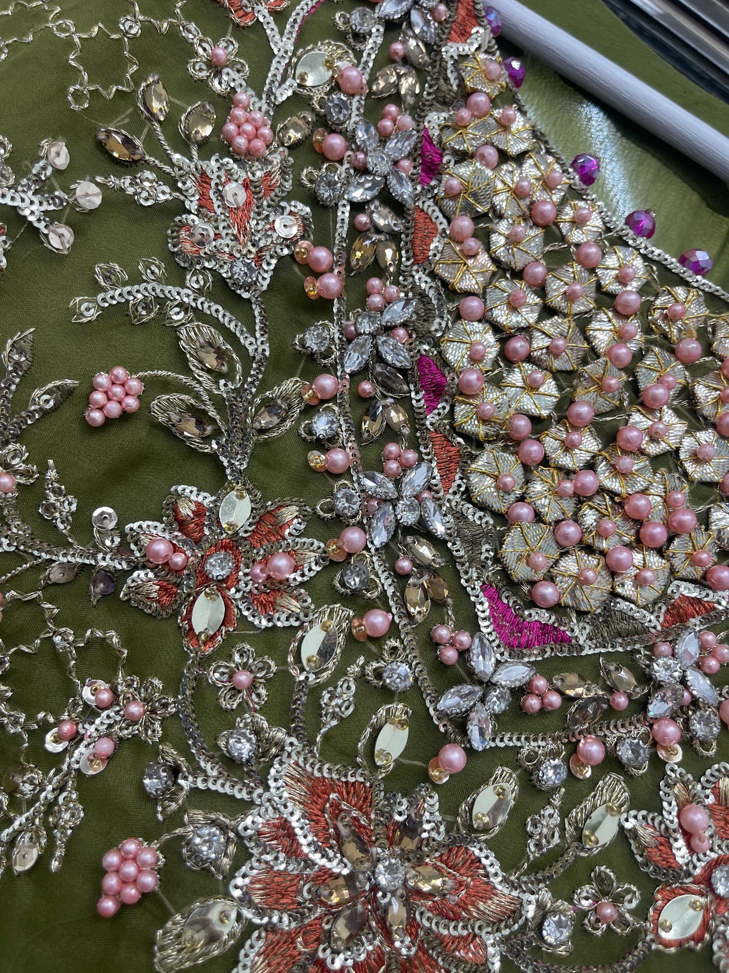 Mehndi - Maria B Inspired Maxi Lehnga