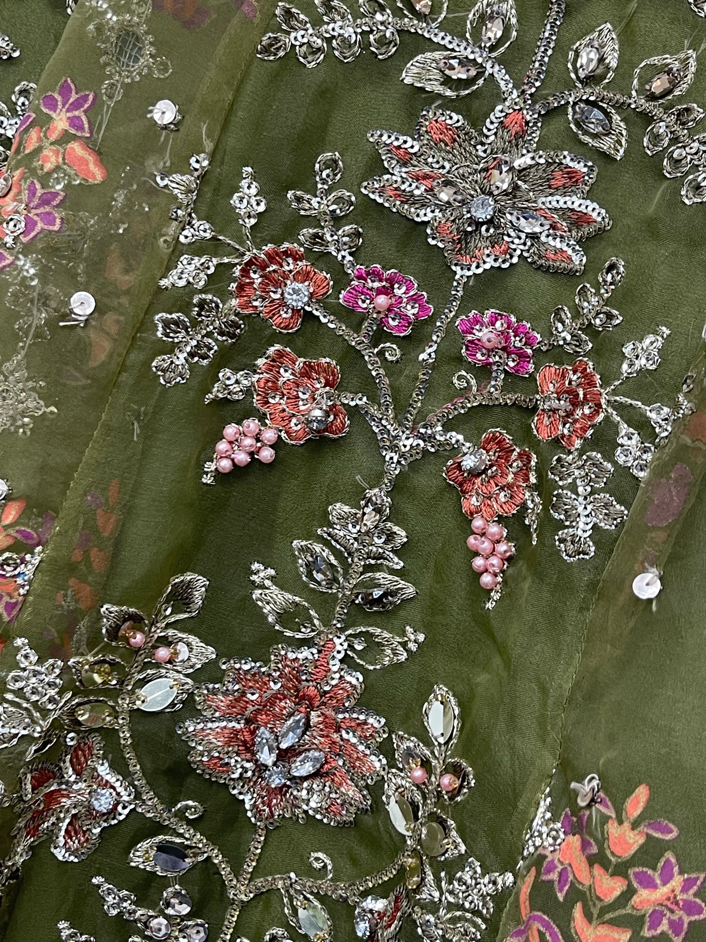 Mehndi - Maria B Inspired Maxi Lehnga