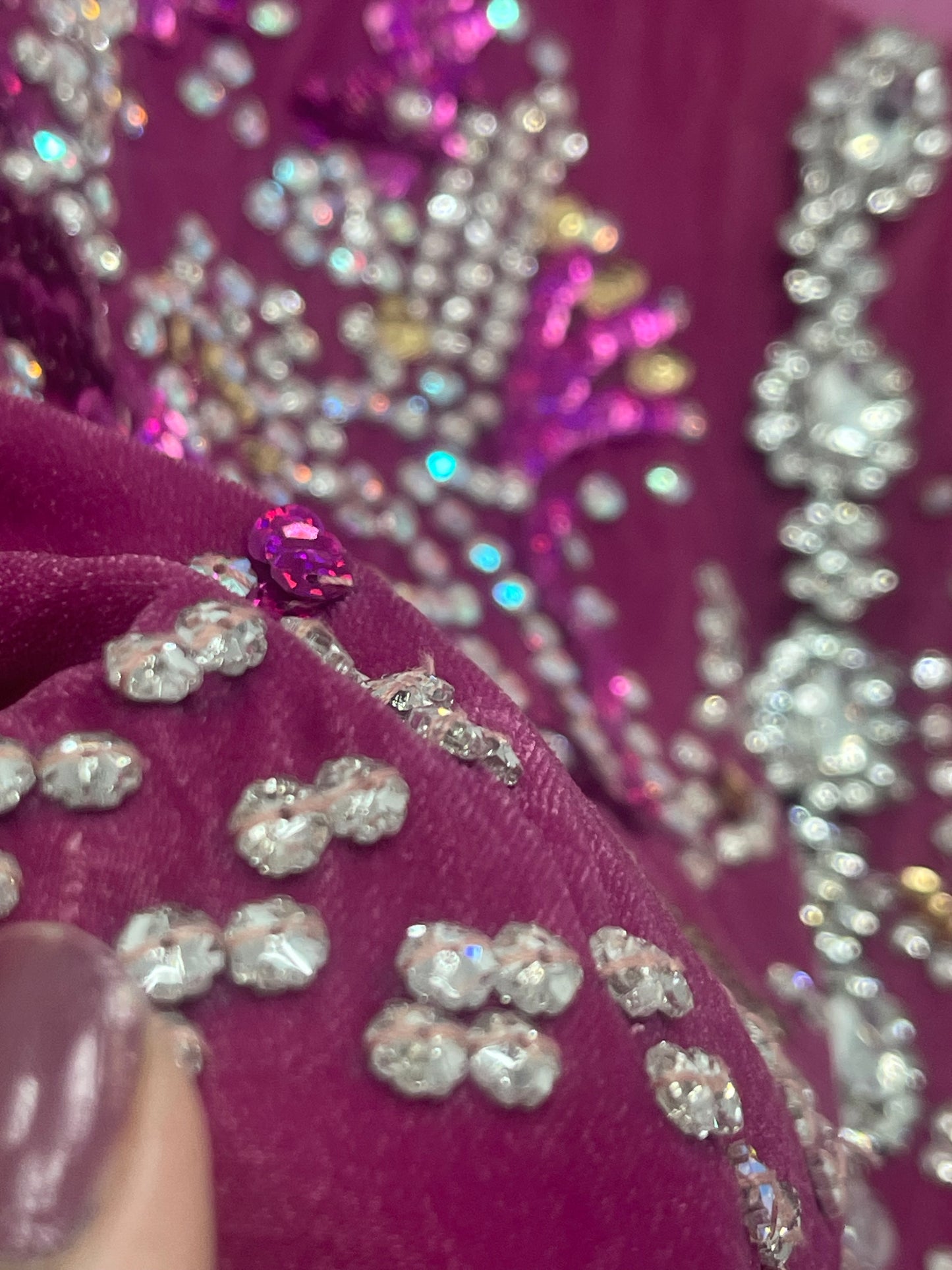 Rang e Gulaab - Hot Pink Velvet - Party Wear