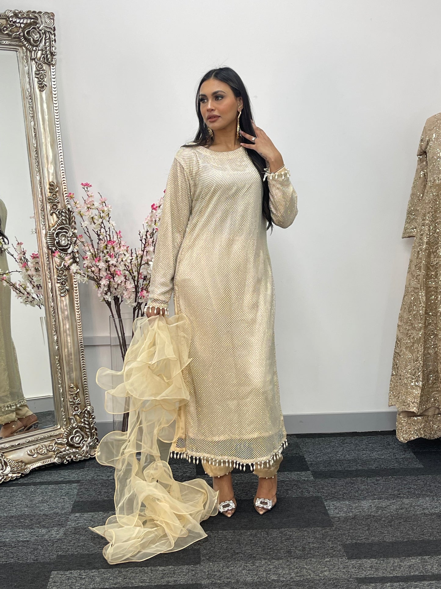 Fish Net - Ivory - Off White -