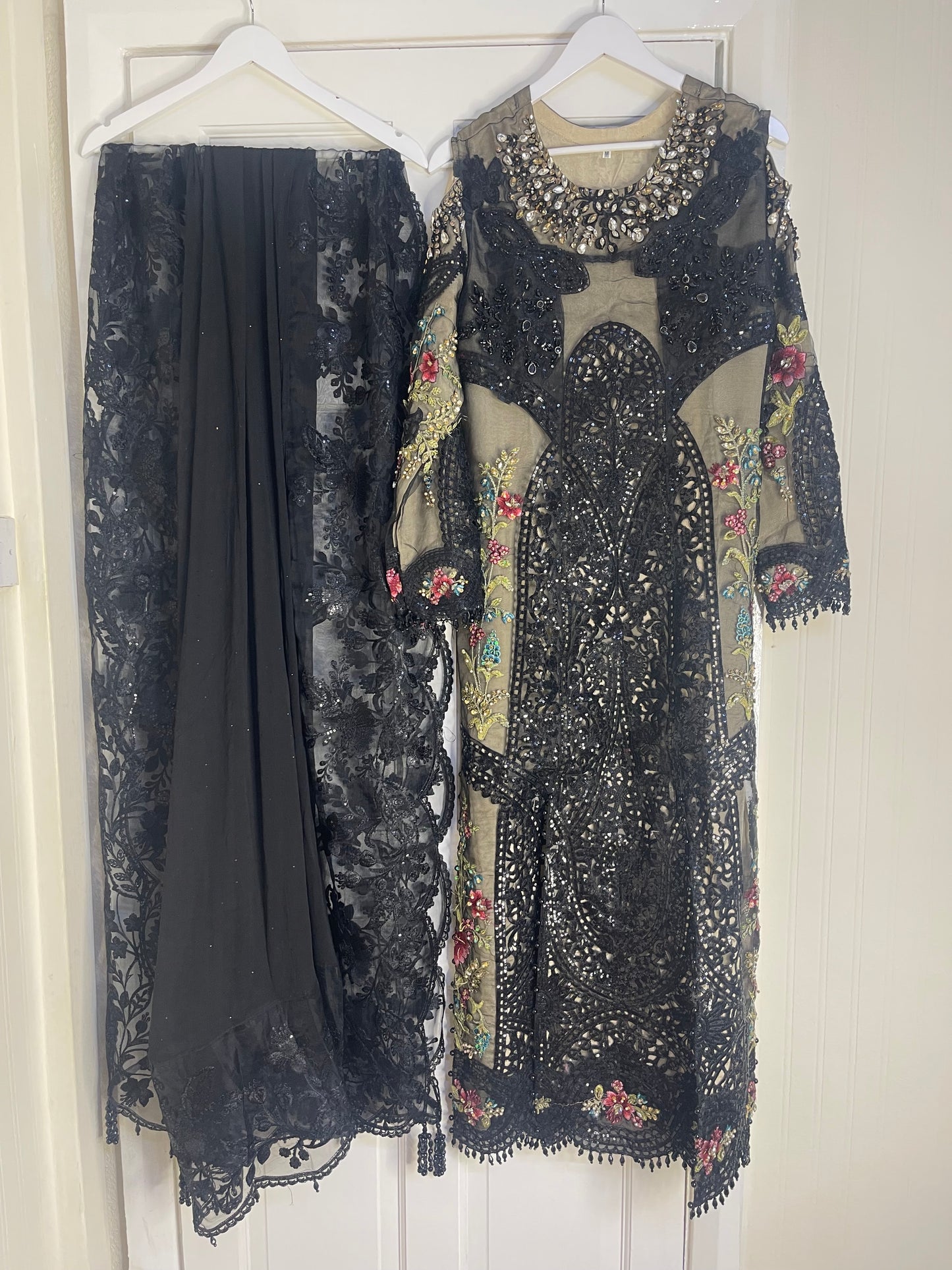 Nagin - Maria B Inspired Embroidered - Black -