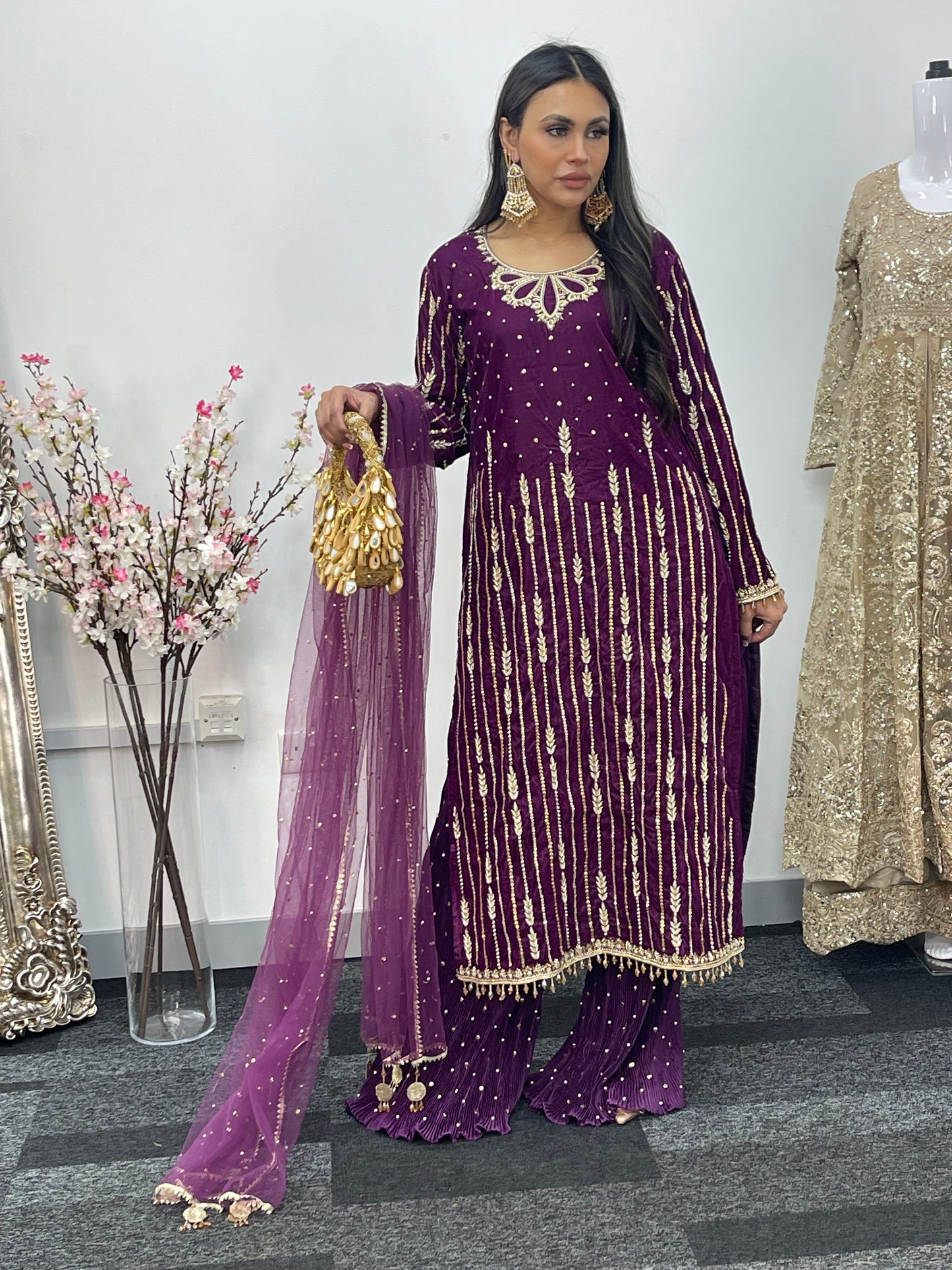 Fruity Plum - Velvet Pret - with crushed sharara