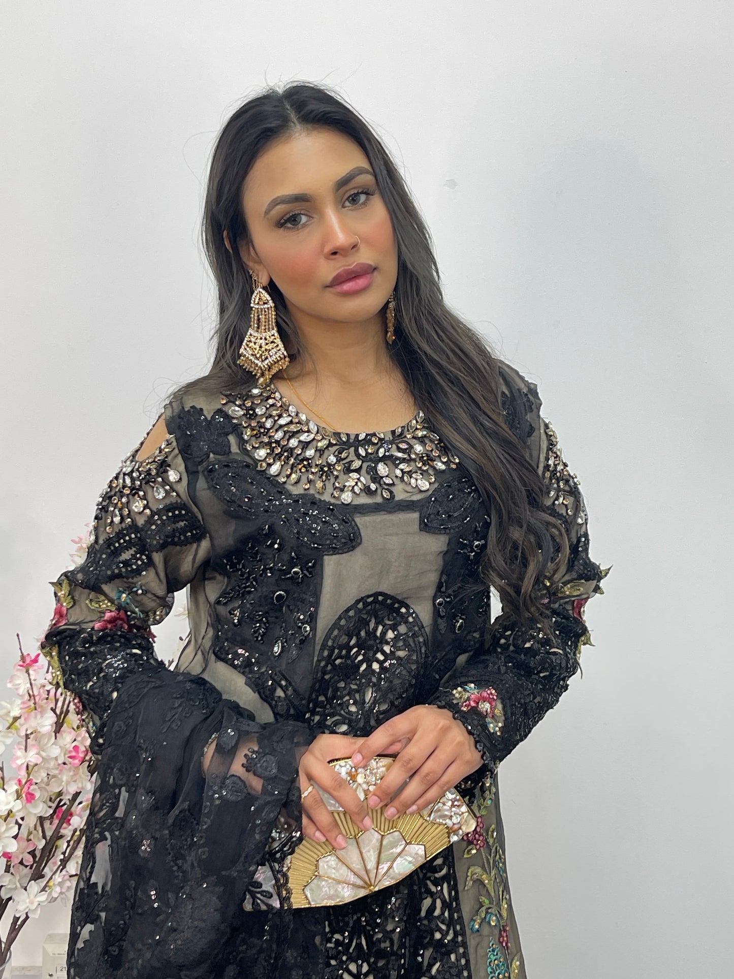 Nagin - Maria B Inspired Embroidered - Black -