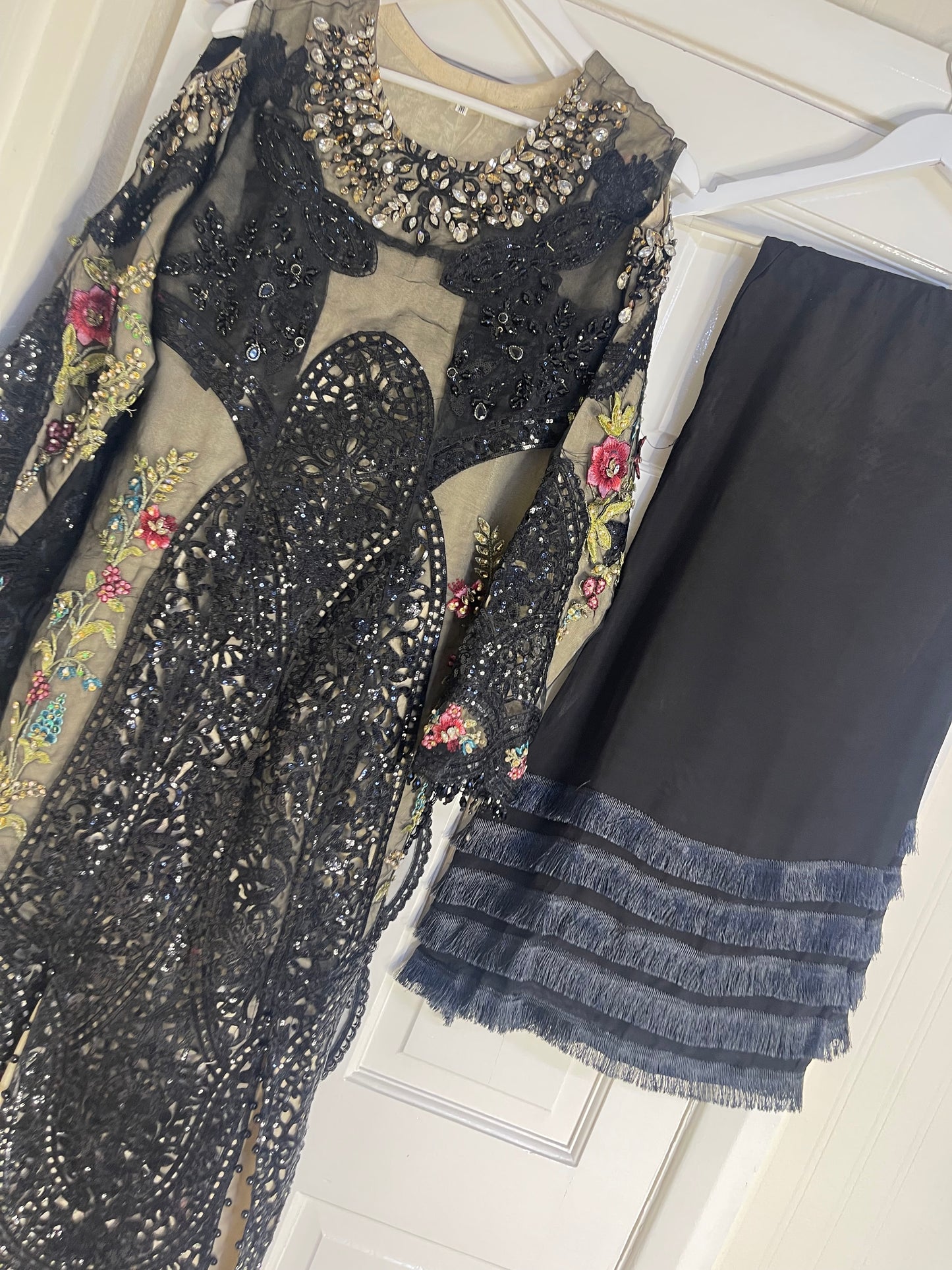 Nagin - Maria B Inspired Embroidered - Black -