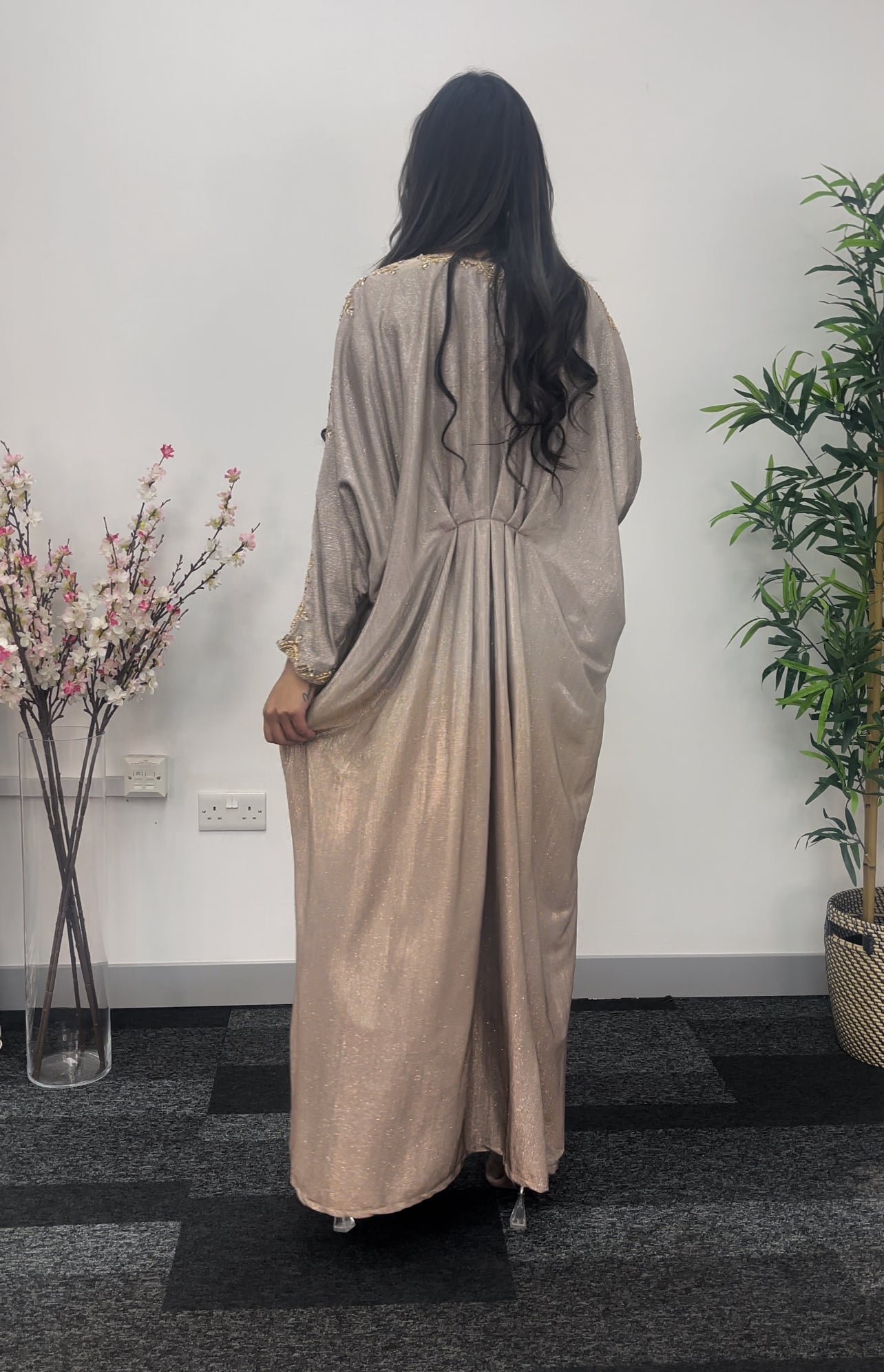 Moon Kaftaan - Ombre Party Wear Kaftan - brown -