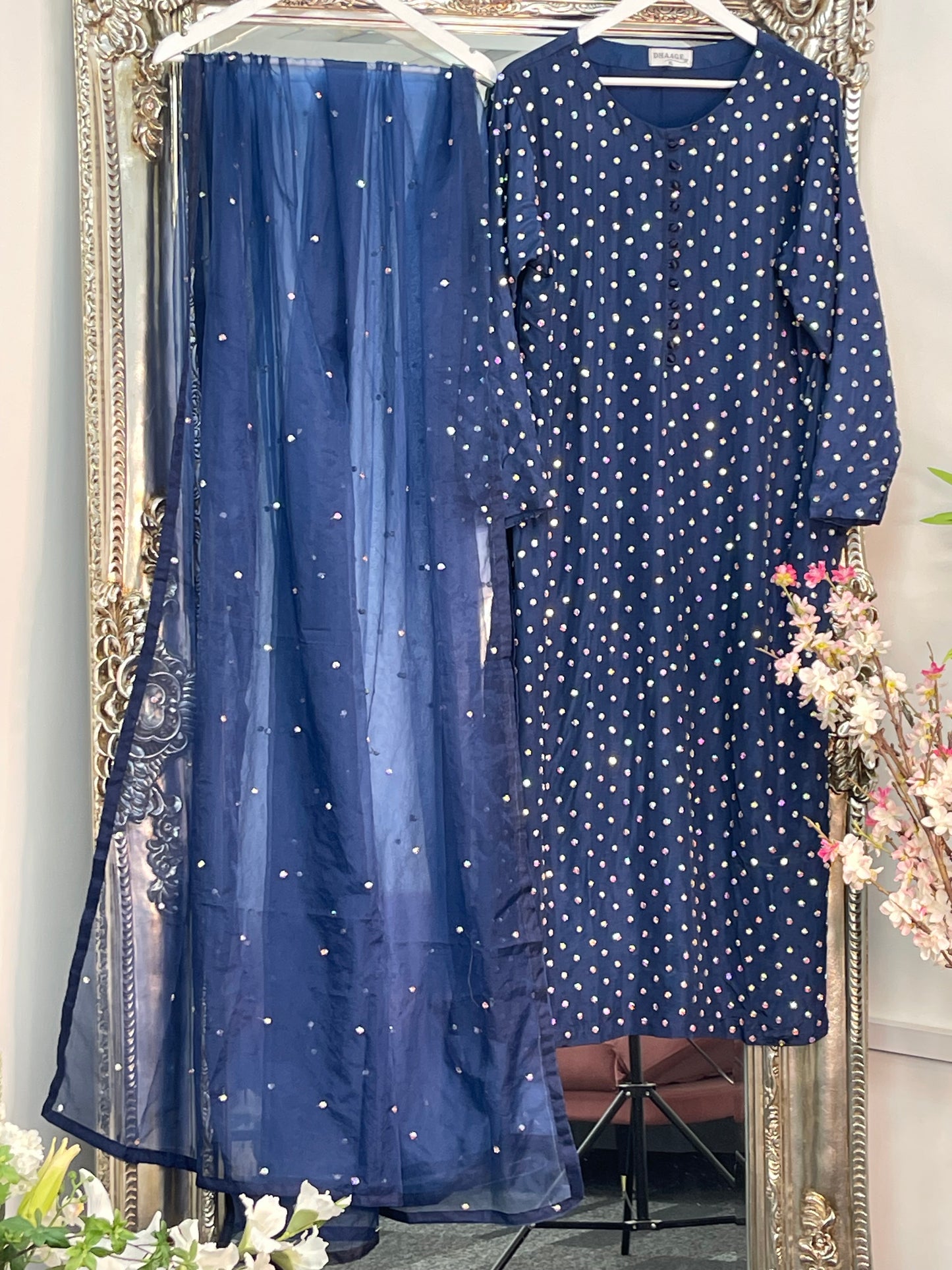 (Preorder Now 4 weeks) Chaandni Raatain - Navy