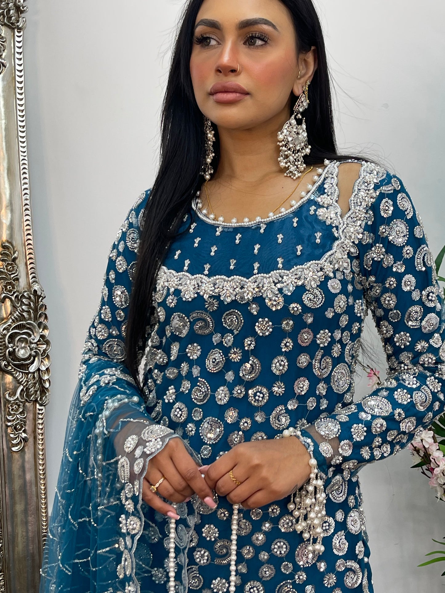 Bali - Cutdana Net - Teal - Baali - H