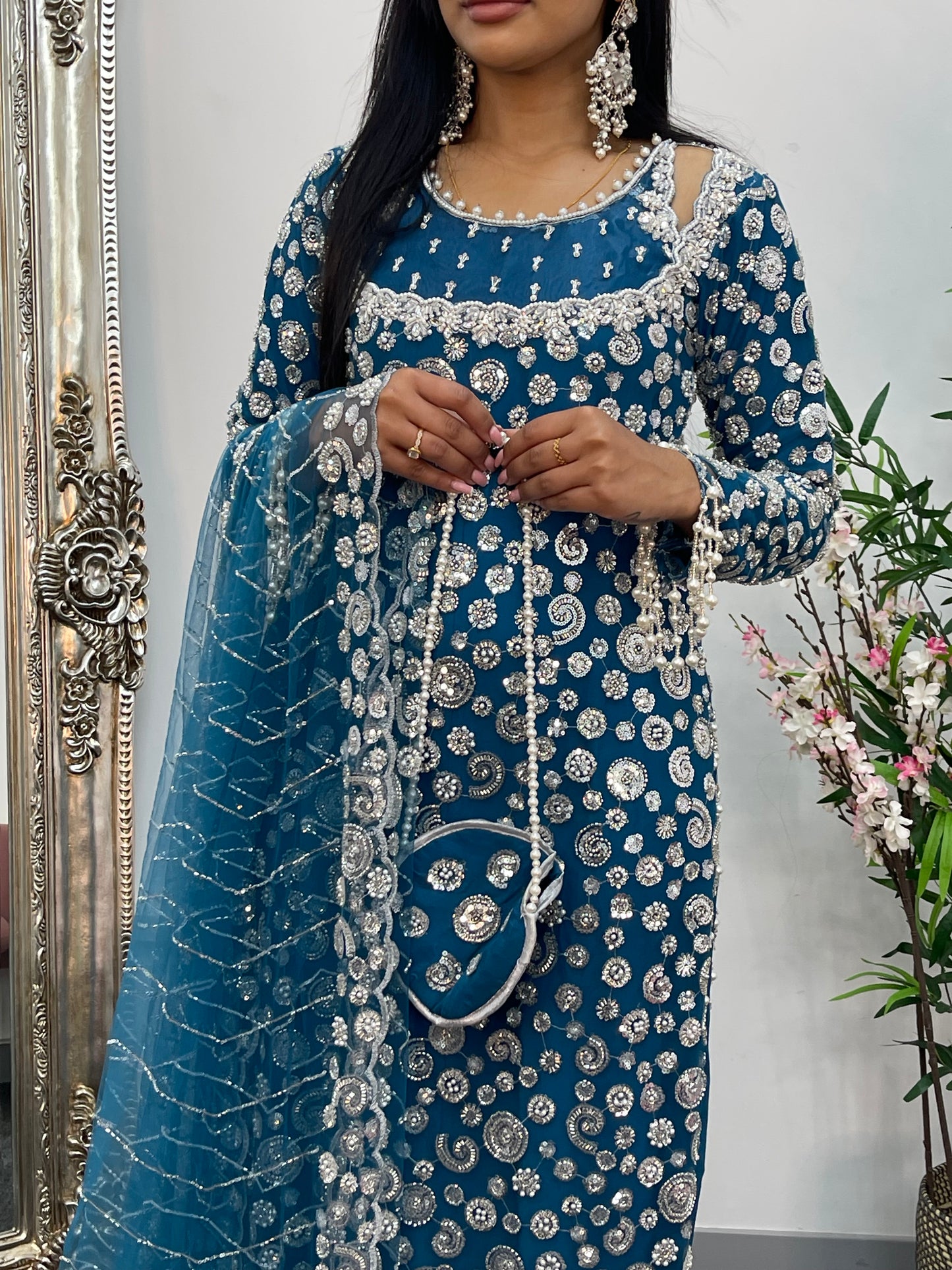 Bali - Cutdana Net - Teal - Baali - H