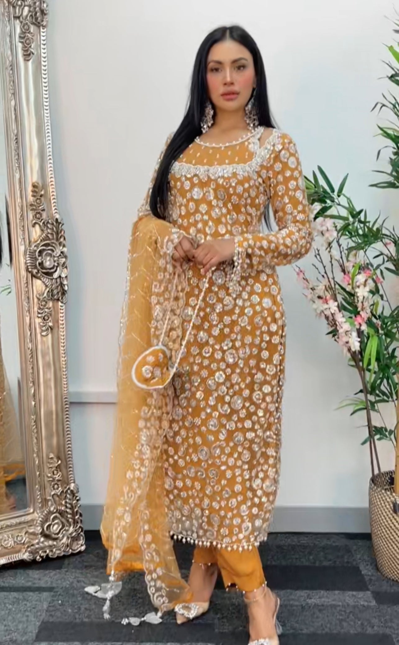 Bali - Cutdana Net - Mustard- Baali - H